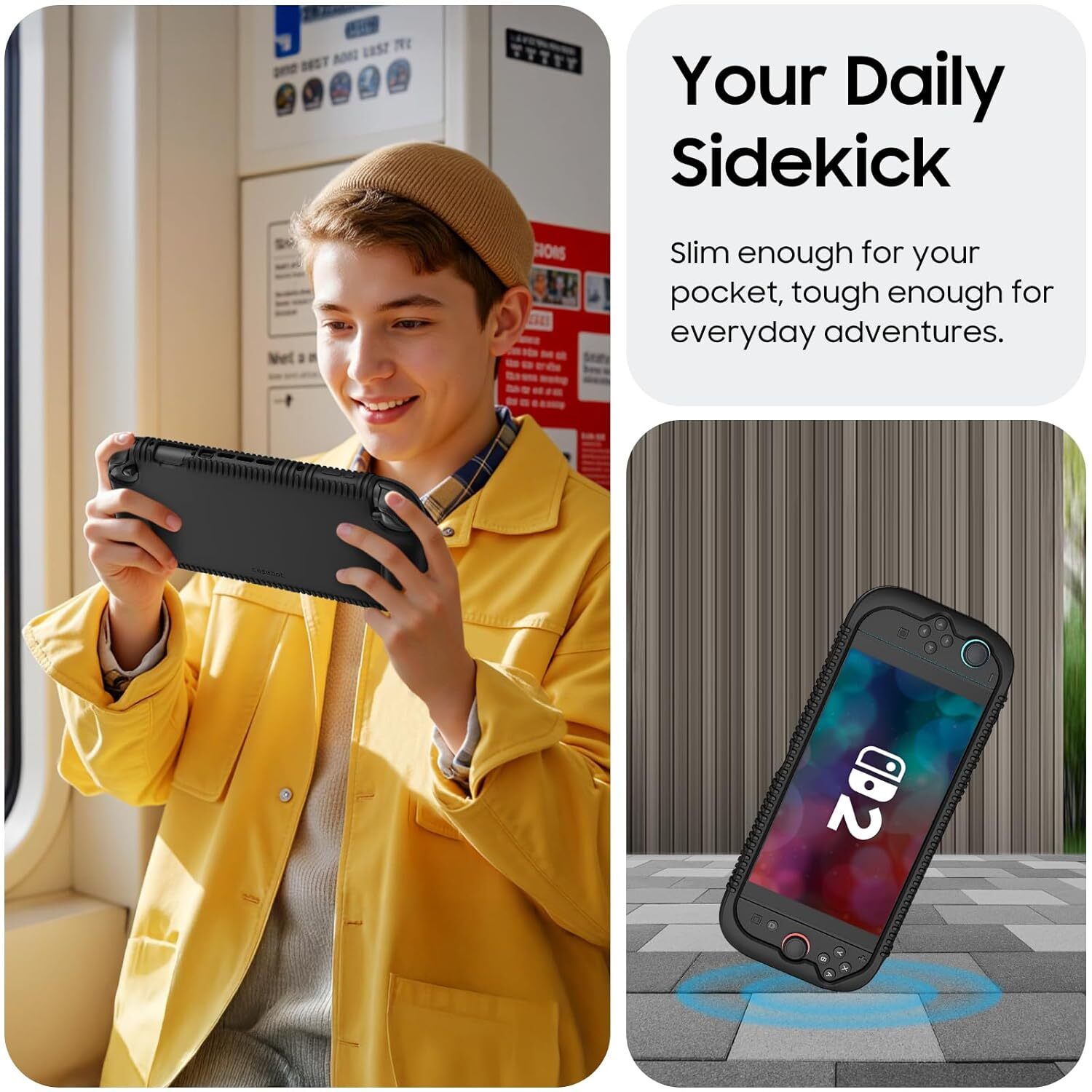 Silicone Case for Nintendo Switch 2 (2025) Shockproof Cover Ergonomic Grip Cover