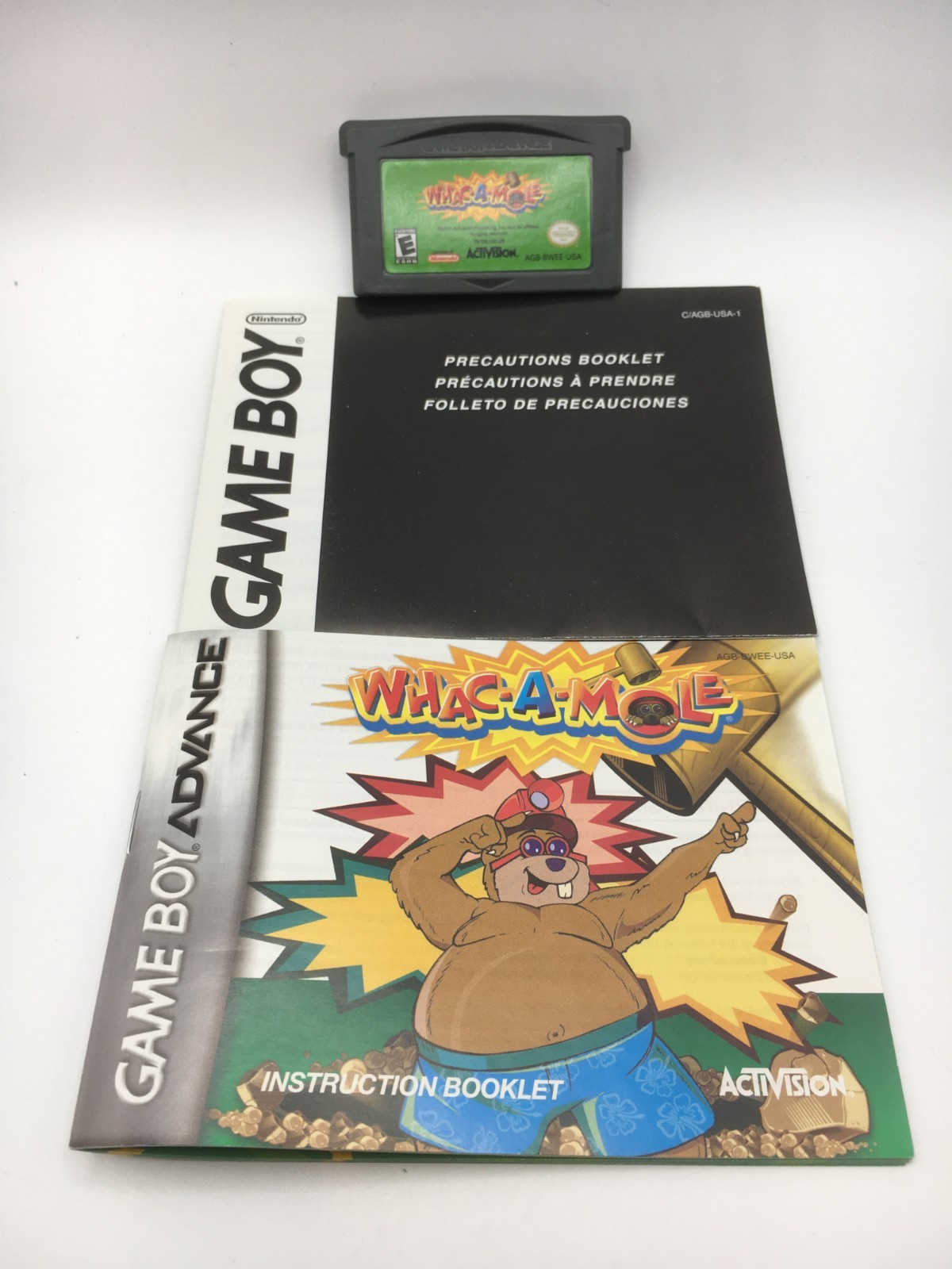 Game Boy Advance 2005 – Whac-A-Mole w/ Box & Manual (Works)