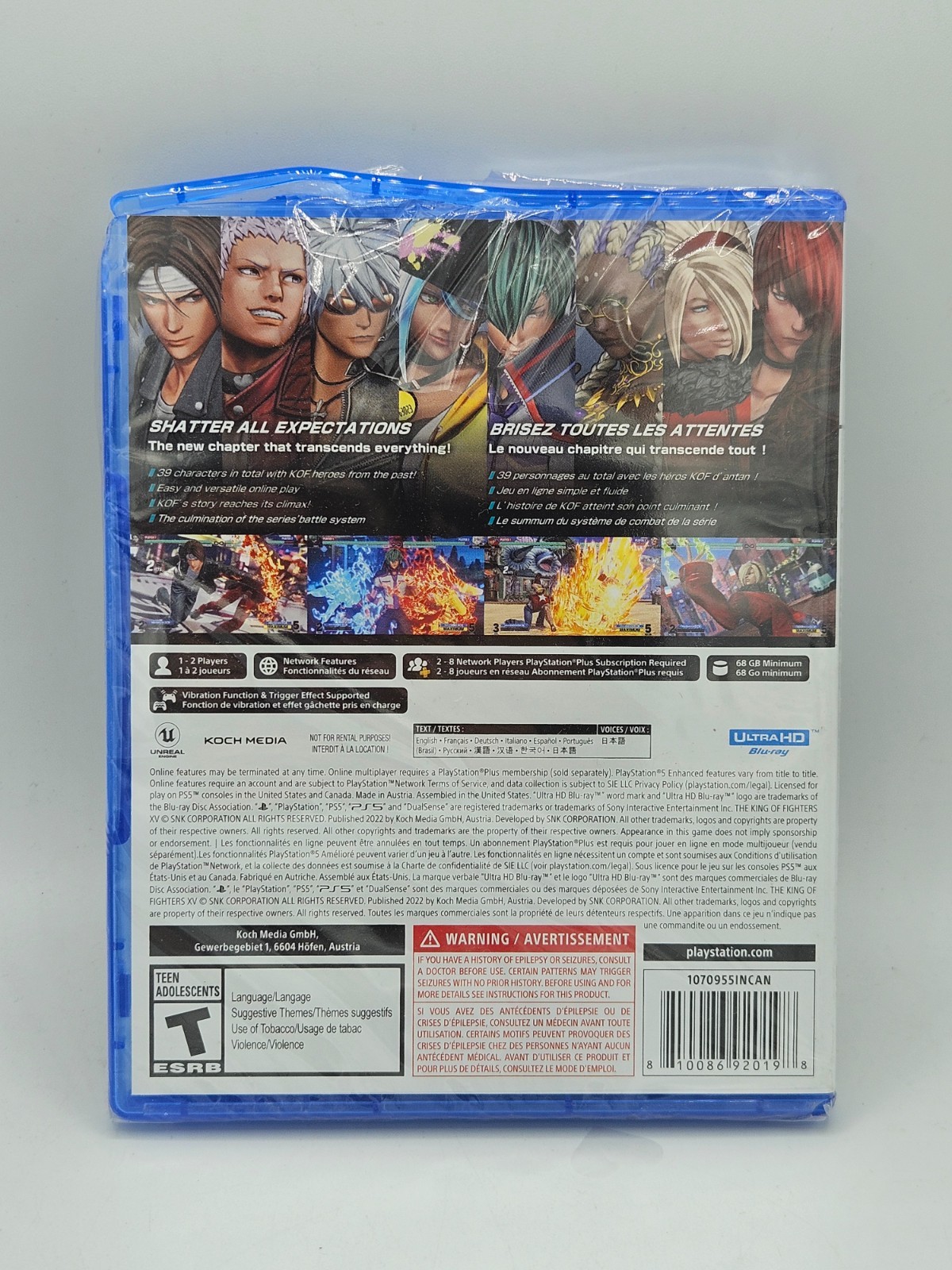 King of Fighters XV – Sony PlayStation 5 – Sealed – Damaged