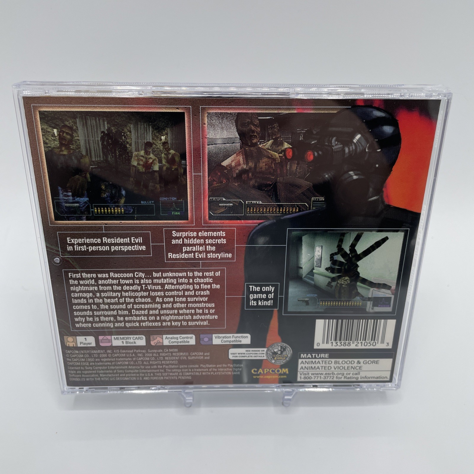 Resident Evil: Survivor PS1 PlayStation 1 Complete CIB + Registration Card