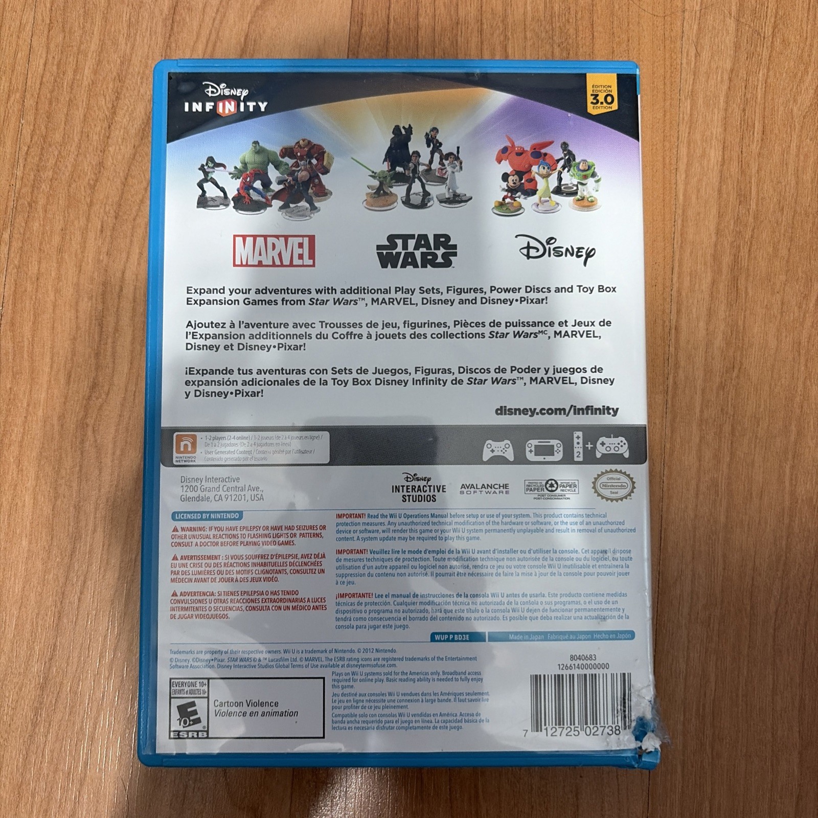 Disney Infinity (3.0 Edition) (Nintendo Wii U 2015) Complete Tested Working