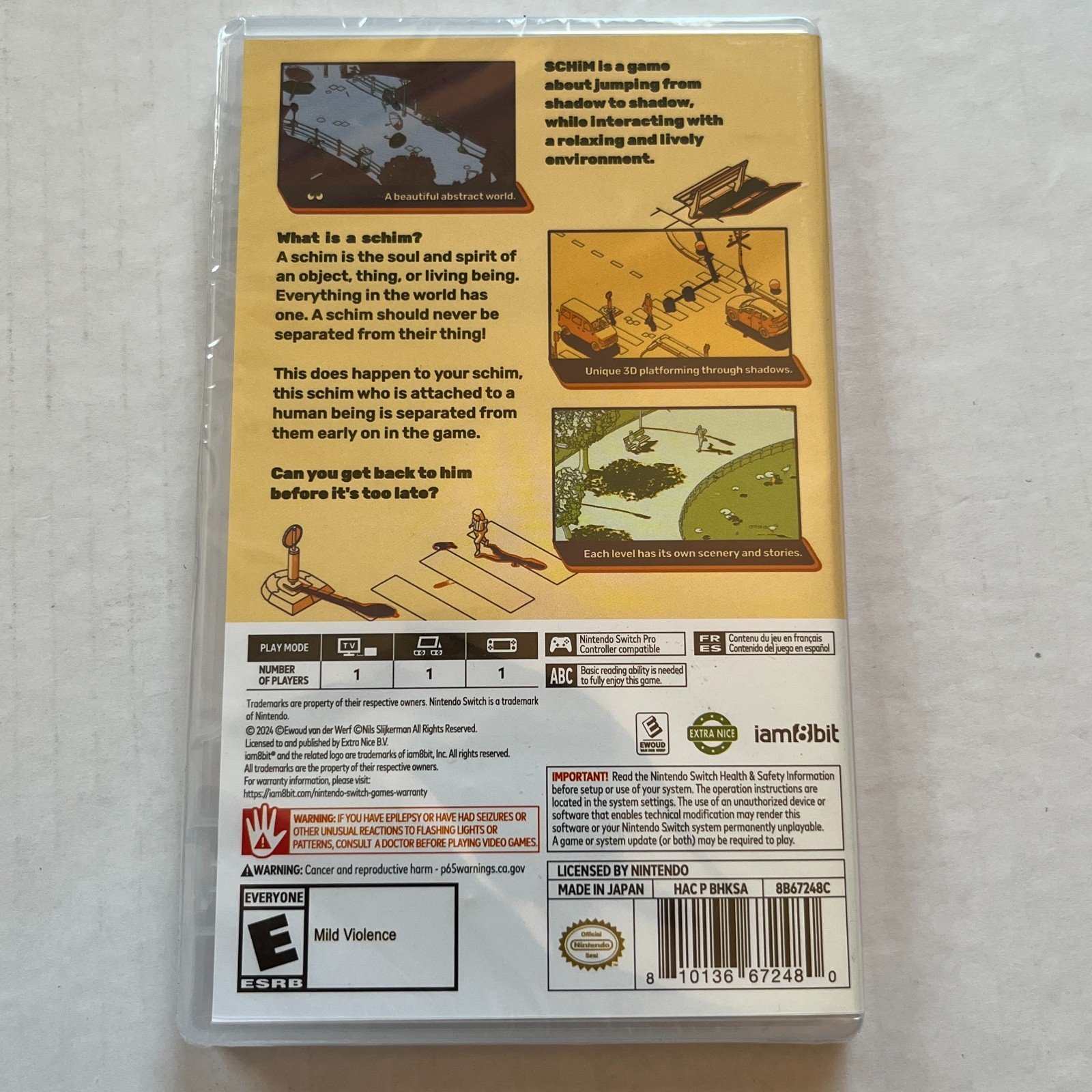 Schim for Nintendo Switch (Brand New, Factory Sealed) 2024 Puzzle Platformer