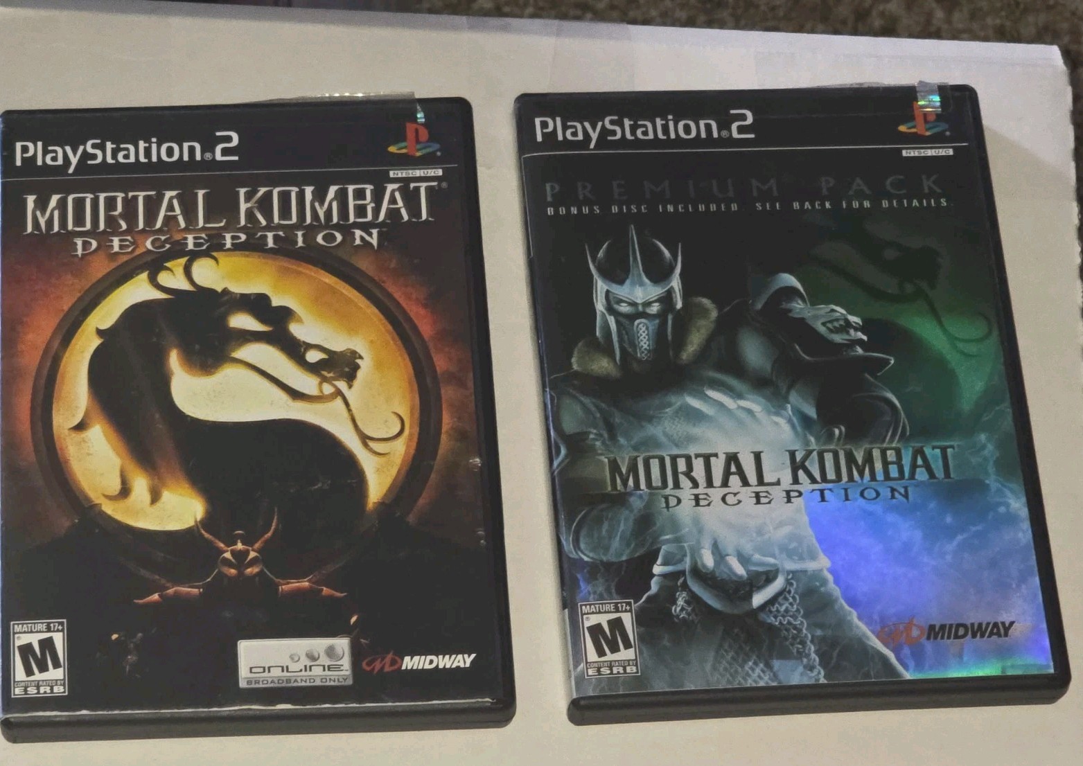 Mortal Kombat: Deception Premium Pack for PlayStation 2 Complete with Card