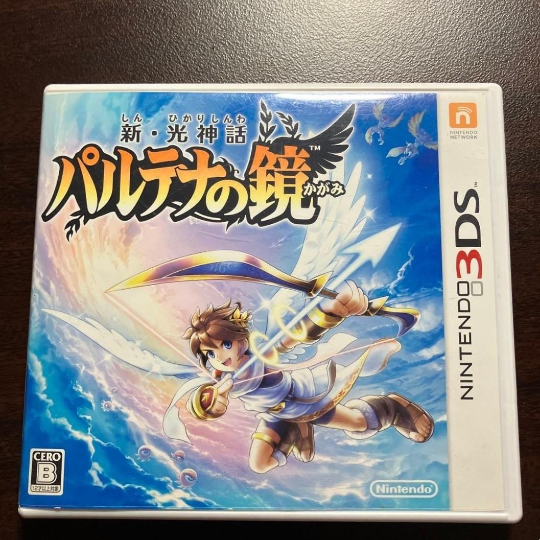 USED Shin Palutena no Kagami Kid Icarus Uprising Nintendo 3DS JAPAN Tested