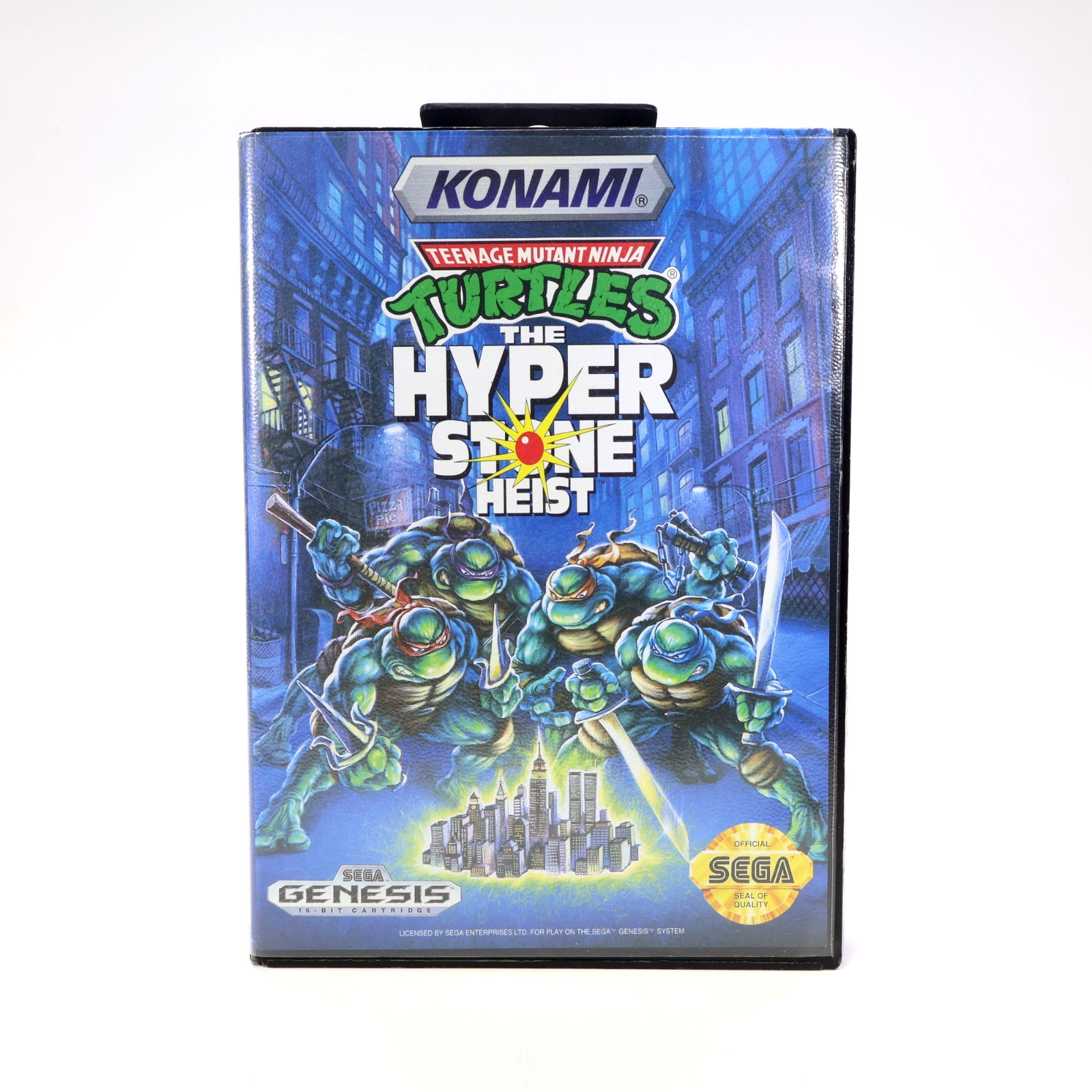 Teenage Mutant Ninja Turtles Hyperstone Heist (Genesis) No Manual – Auth Great