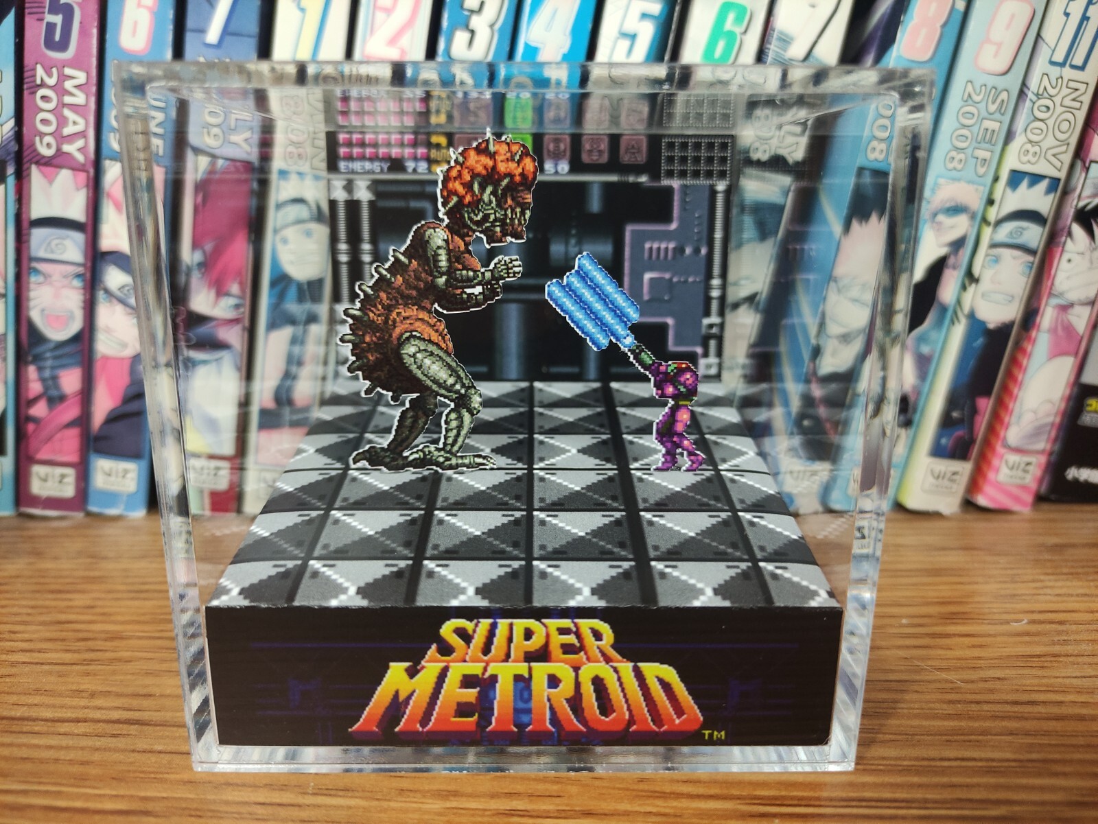 Super Metroid Samus MB2 Handmade Diorama – Gameboy / Retro Gaming Cube – Fanart