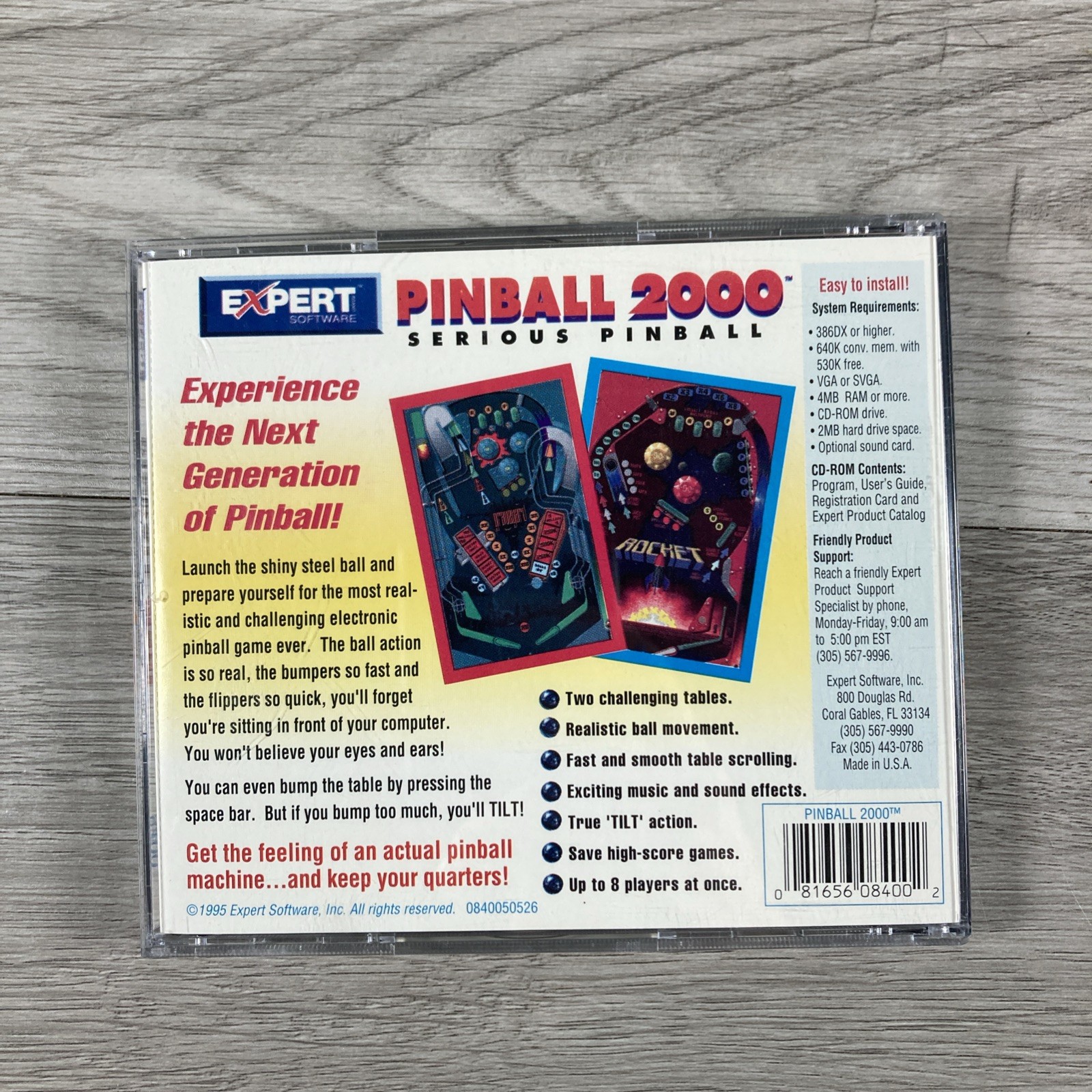 Pinball 2000 Vintage (PC CD-ROM Windows 95/98) Serious Pinball Big Box Expert