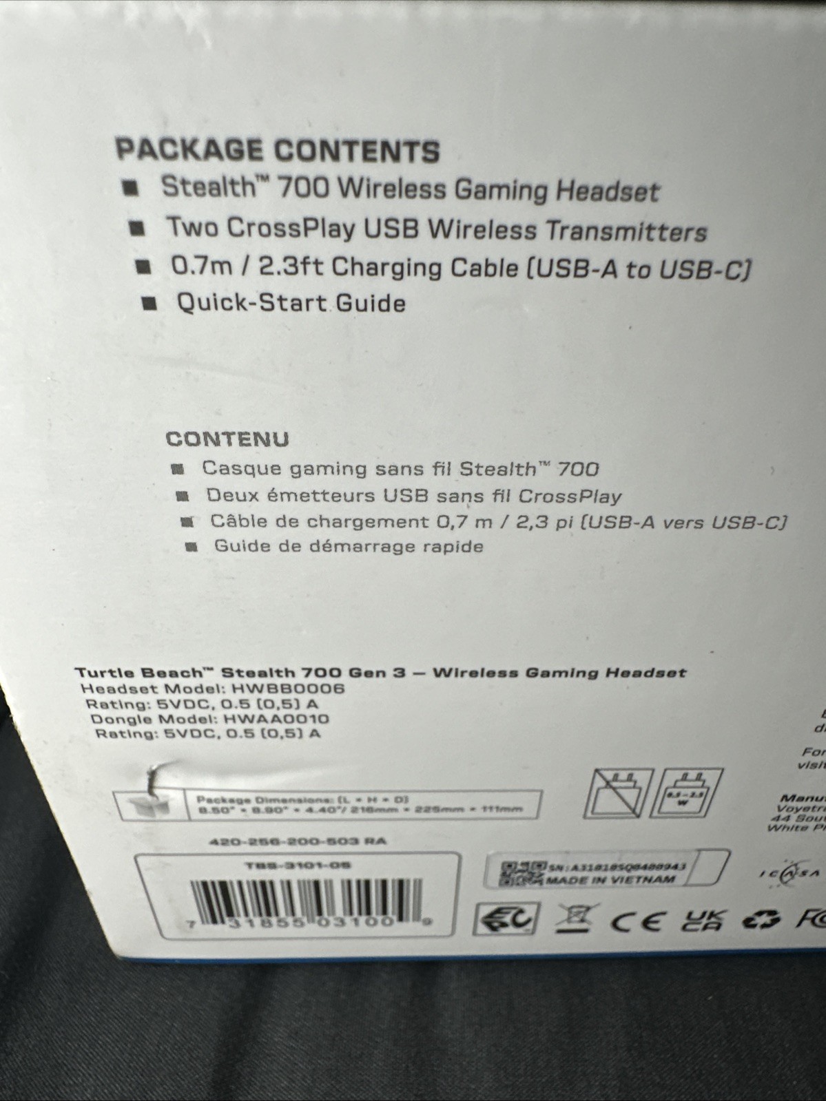 Turtle Beach Stealth 700 Gen 3 Gaming Headphones Black, PlayStation