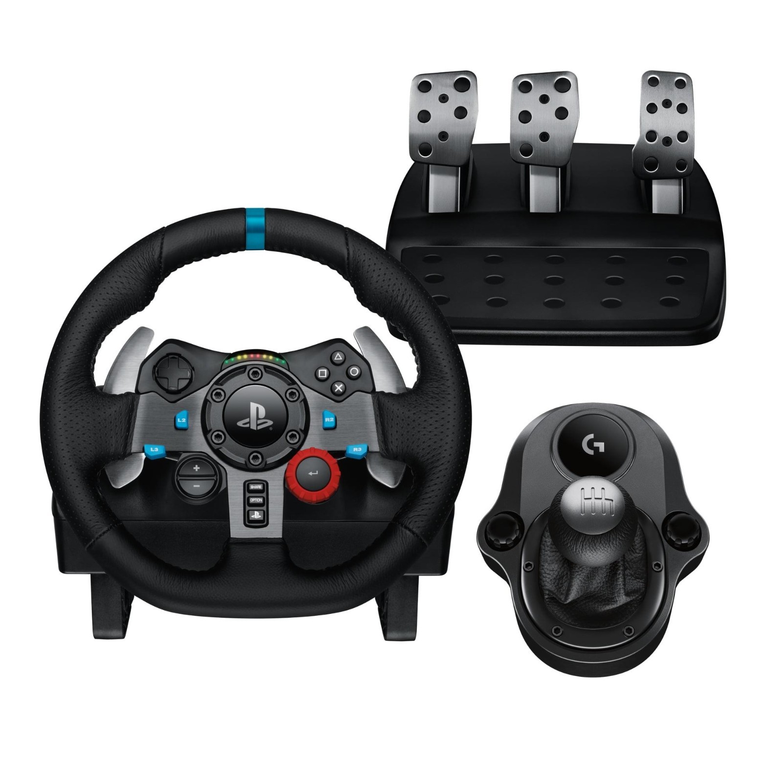 Logitech G29 Driving Force Racing Wheel + Pedals + Driving Force Shifter Bundle
