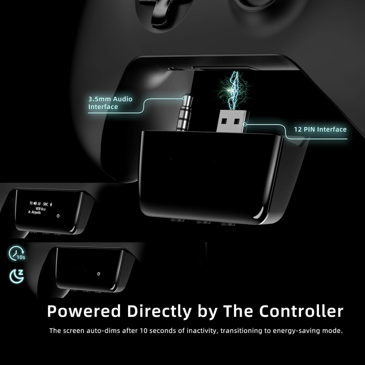 Bluetooth 5.2 Wireless Audio Adapter for Xbox One, Xbox Series X|S and Elite …