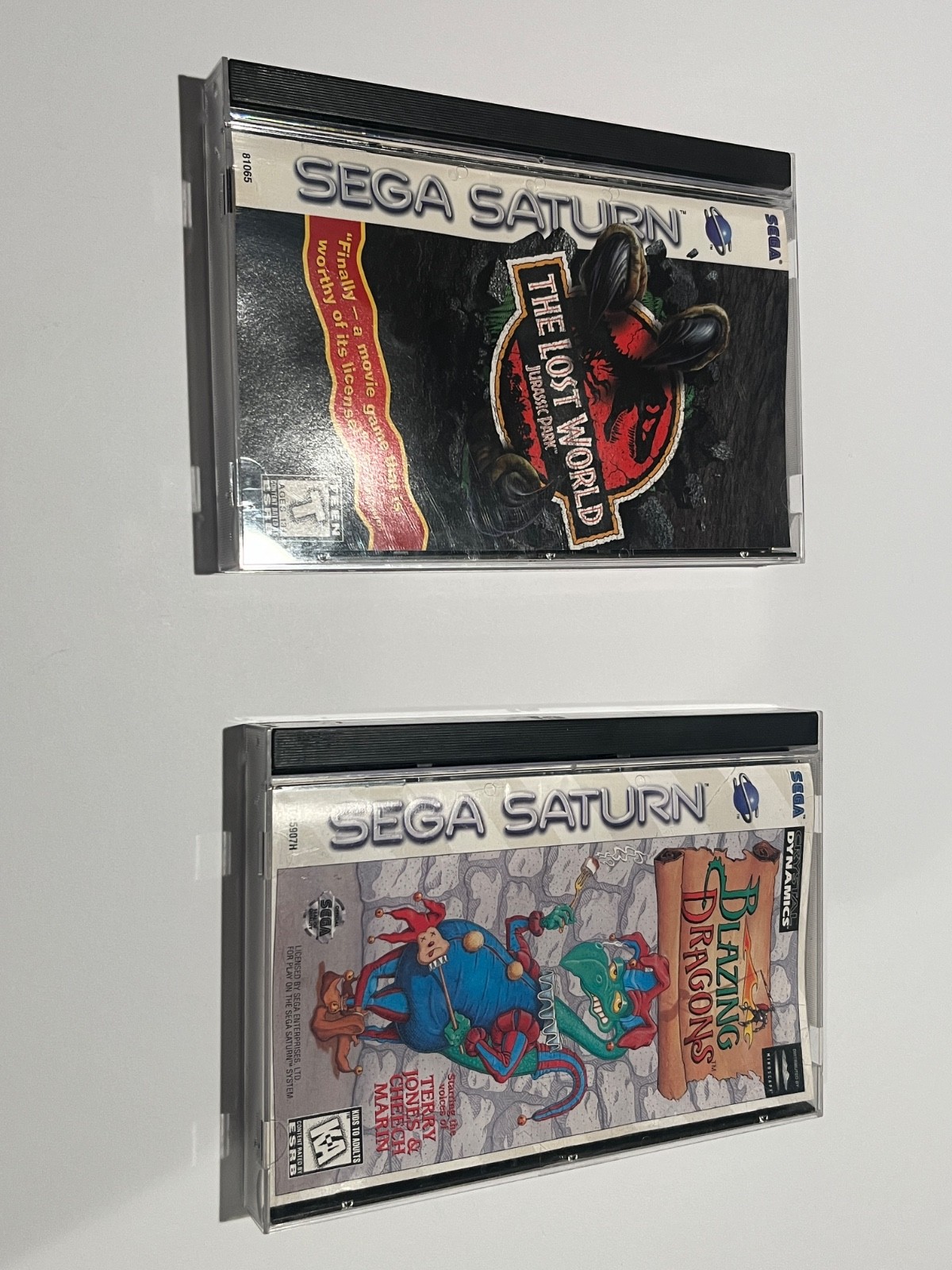 Lot of Sega Saturn games W/ Jurassic Park, The Lost world & Blazing Dragon