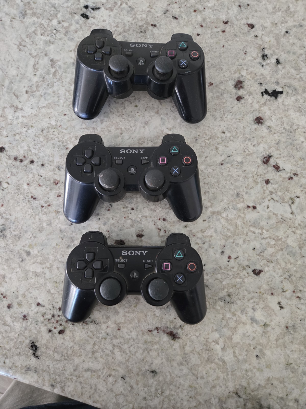 9 Defective OEM PlayStation Wired/Wireless Controllers Broken/Not Working