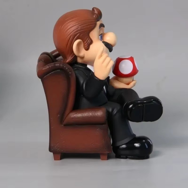 Super Mario Bros Figure 🍄 10cm Anime Game Model | Mario PVC Statue 🎮