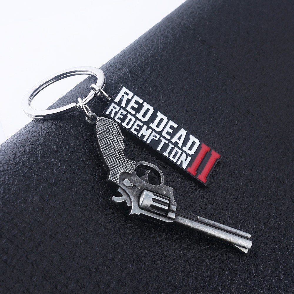 Rockstar Game Red Dead Redemption II Metal Keychain, FREE SHIPPING
