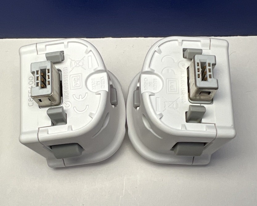 2x Genuine Nintendo Wii Motion Plus Adapters RVL-026 White