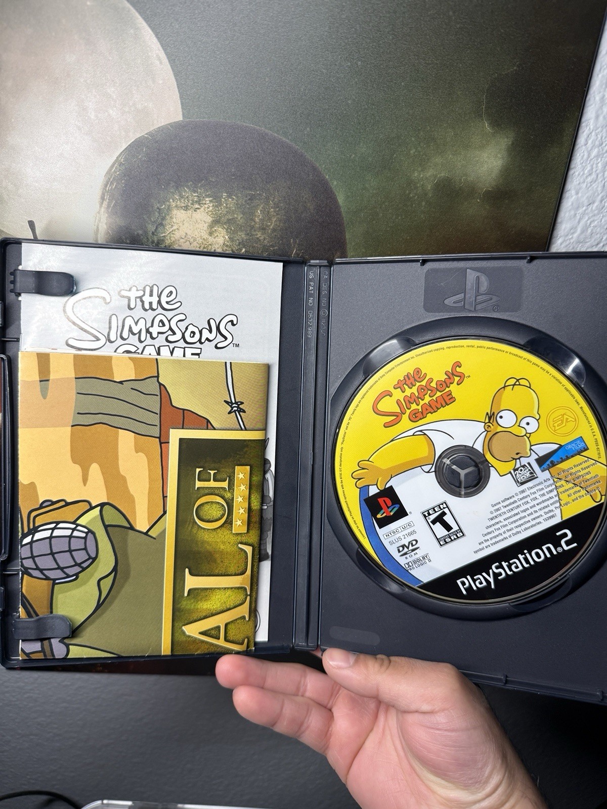 The Simpsons Game PS2 CIB with Poster