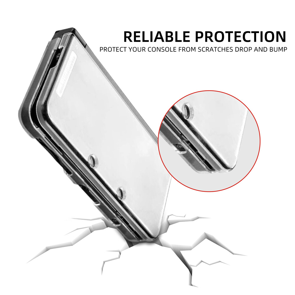 Protective Shell, Ultra Clear Crystal Transparent Hard Case for New 3DS XL LL