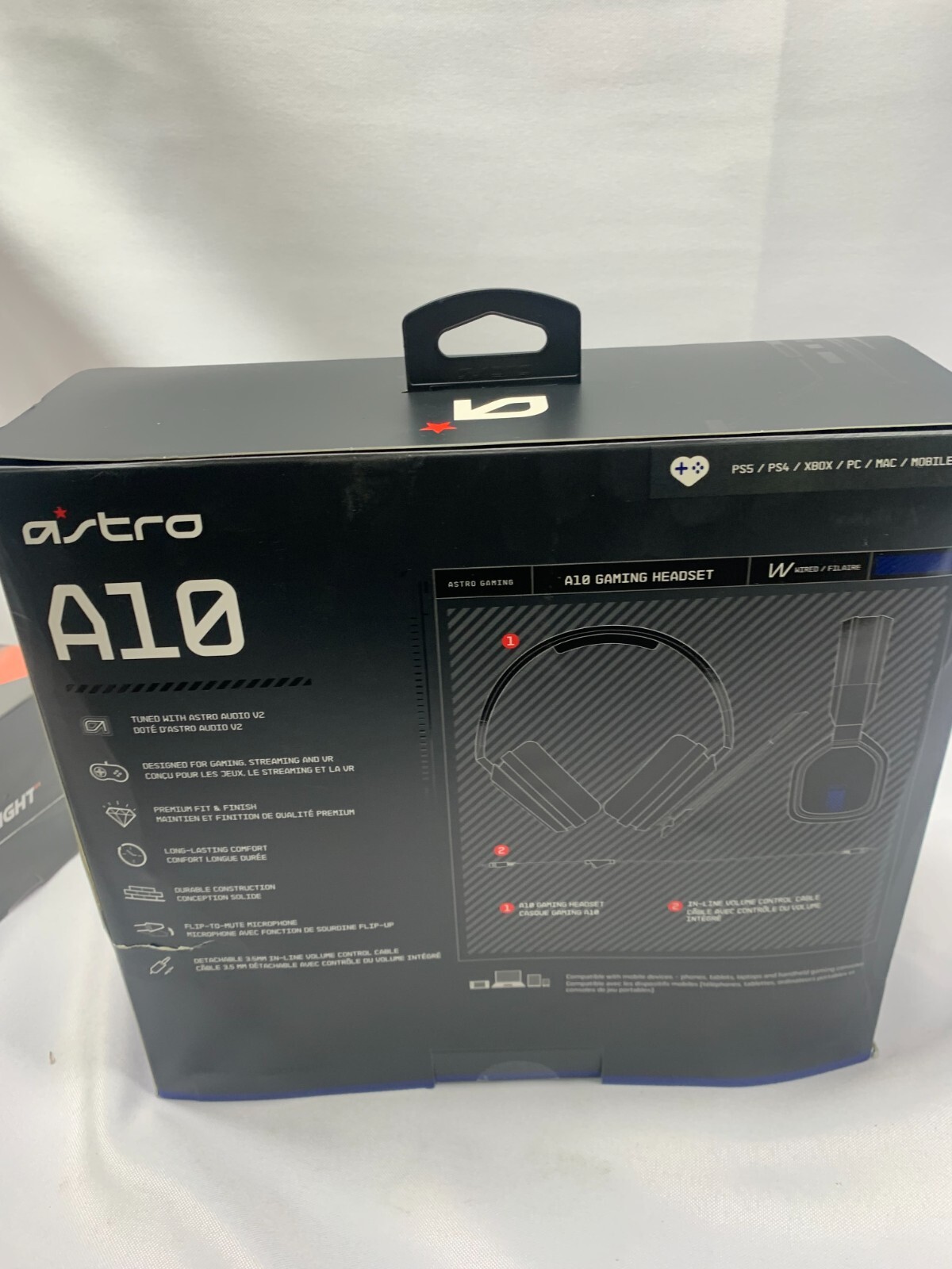 Astro A10 Wired Stereo Gaming Headset – Blue/black* New-Box Damage*