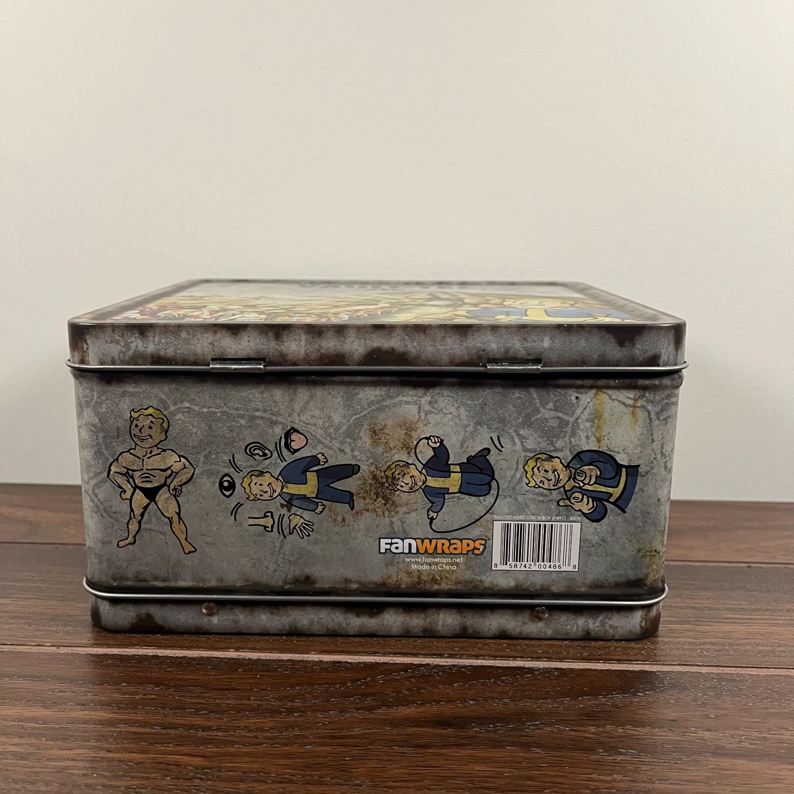 Fallout 3 Fanwraps Vault-Tec “Weathered” Tin Tote – Lunchbox | Excellent Cond.