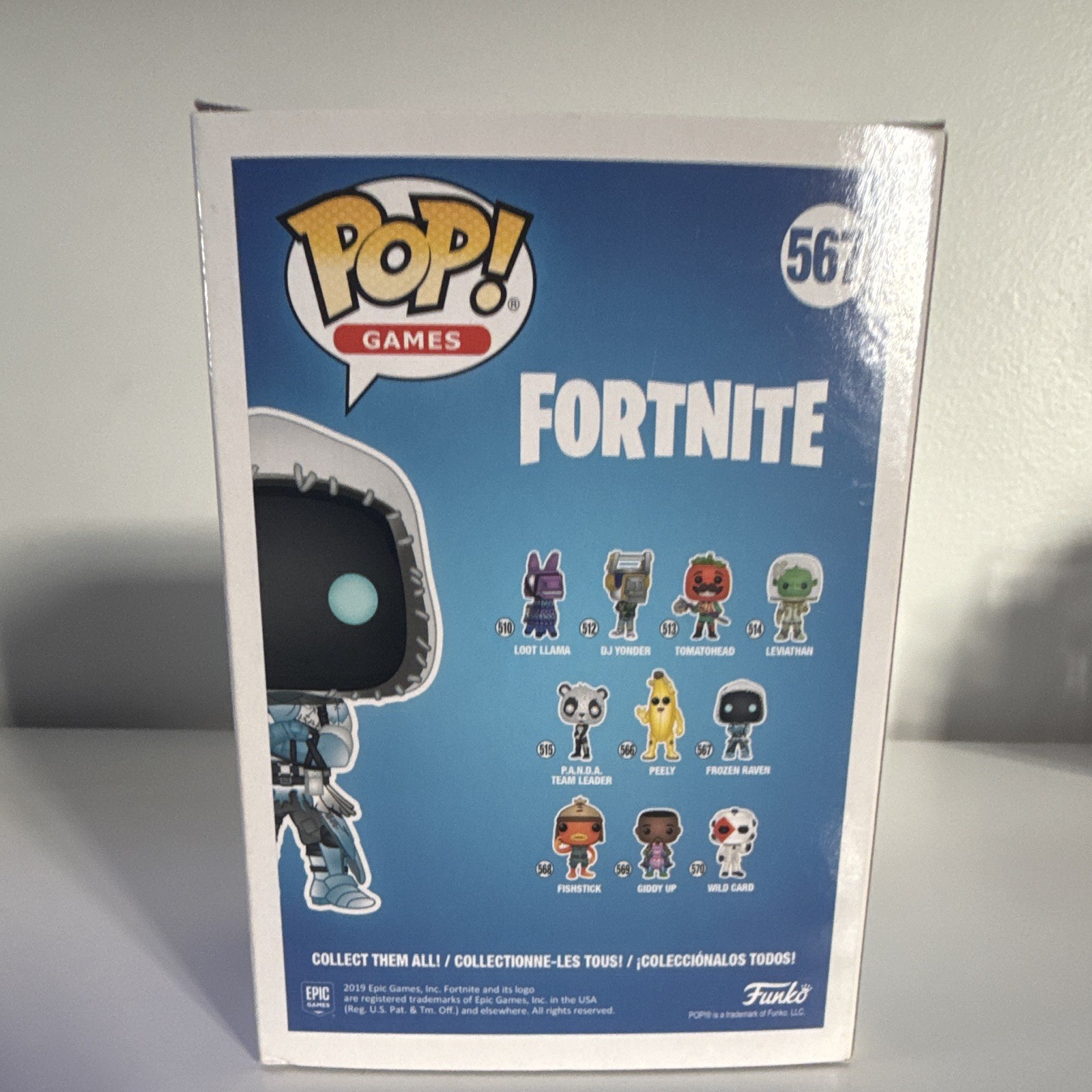 Funko Pop! Games Fortnite Frozen Raven #567 Boxed Vinyl Figure 2019