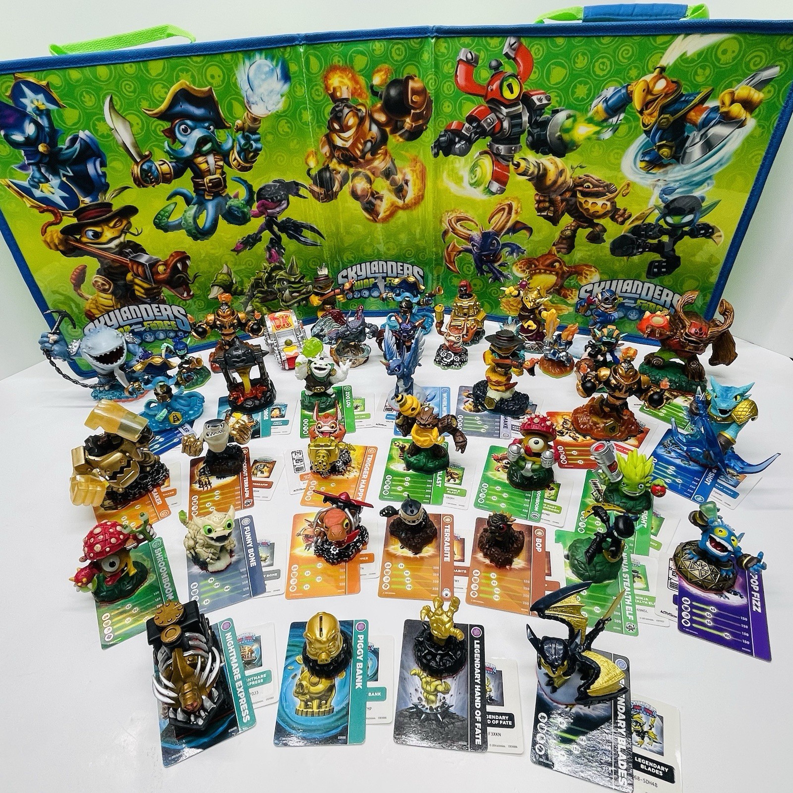 Skylanders Spyro Giants Swap Force LOT OF 40 Figures w/ Cards + Stickers + Case