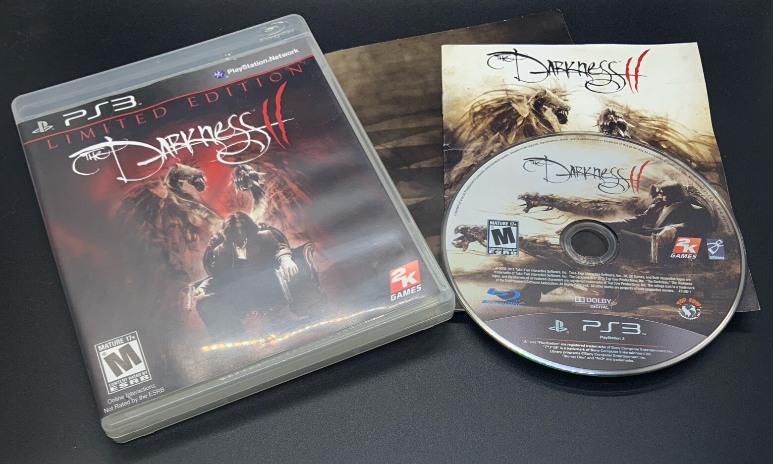 The Darkness II (Limited Edition) (PC, 2012) CIB w/ Limited Edition Poster!