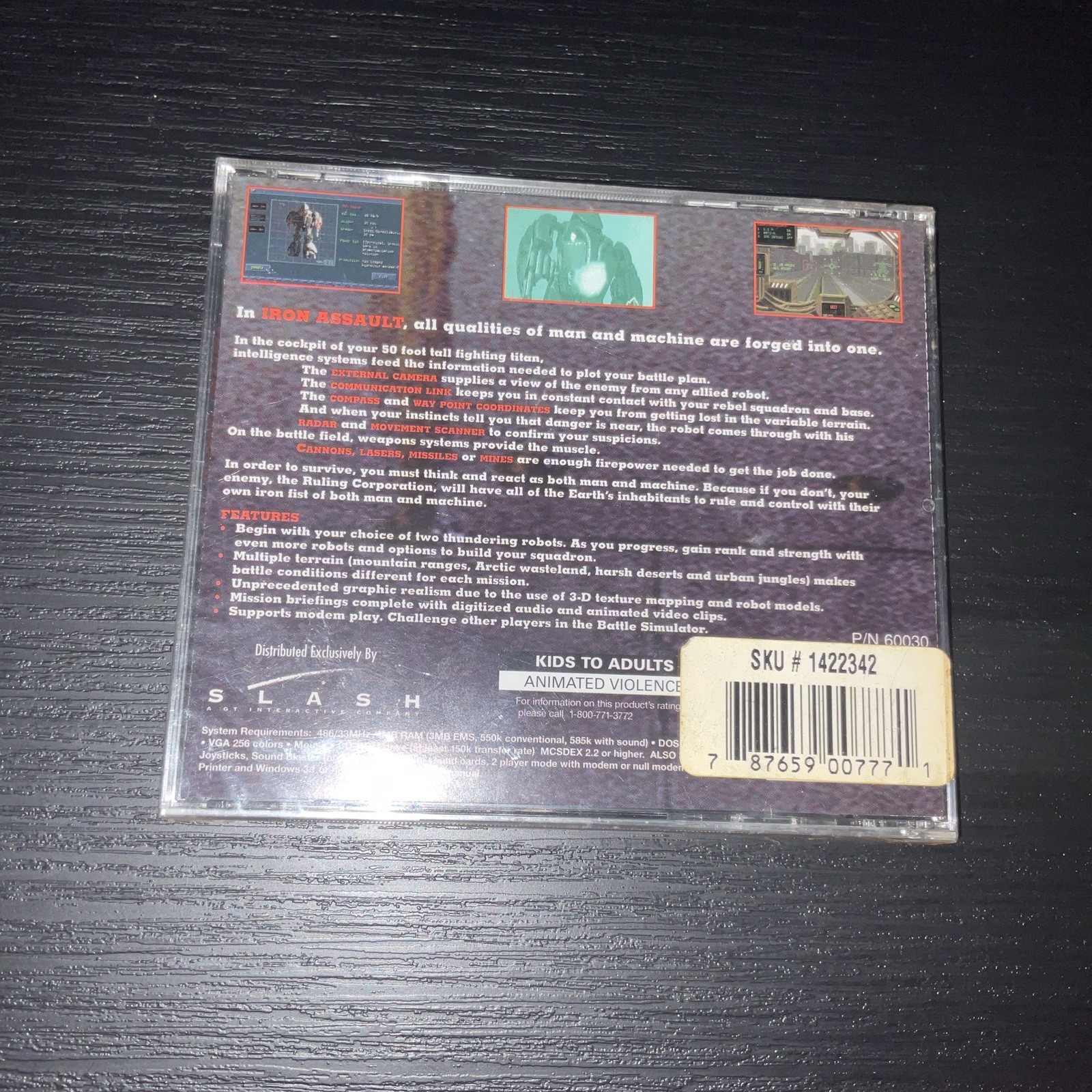 Iron Assault (PC, 1995) – Sealed- Free Shipping
