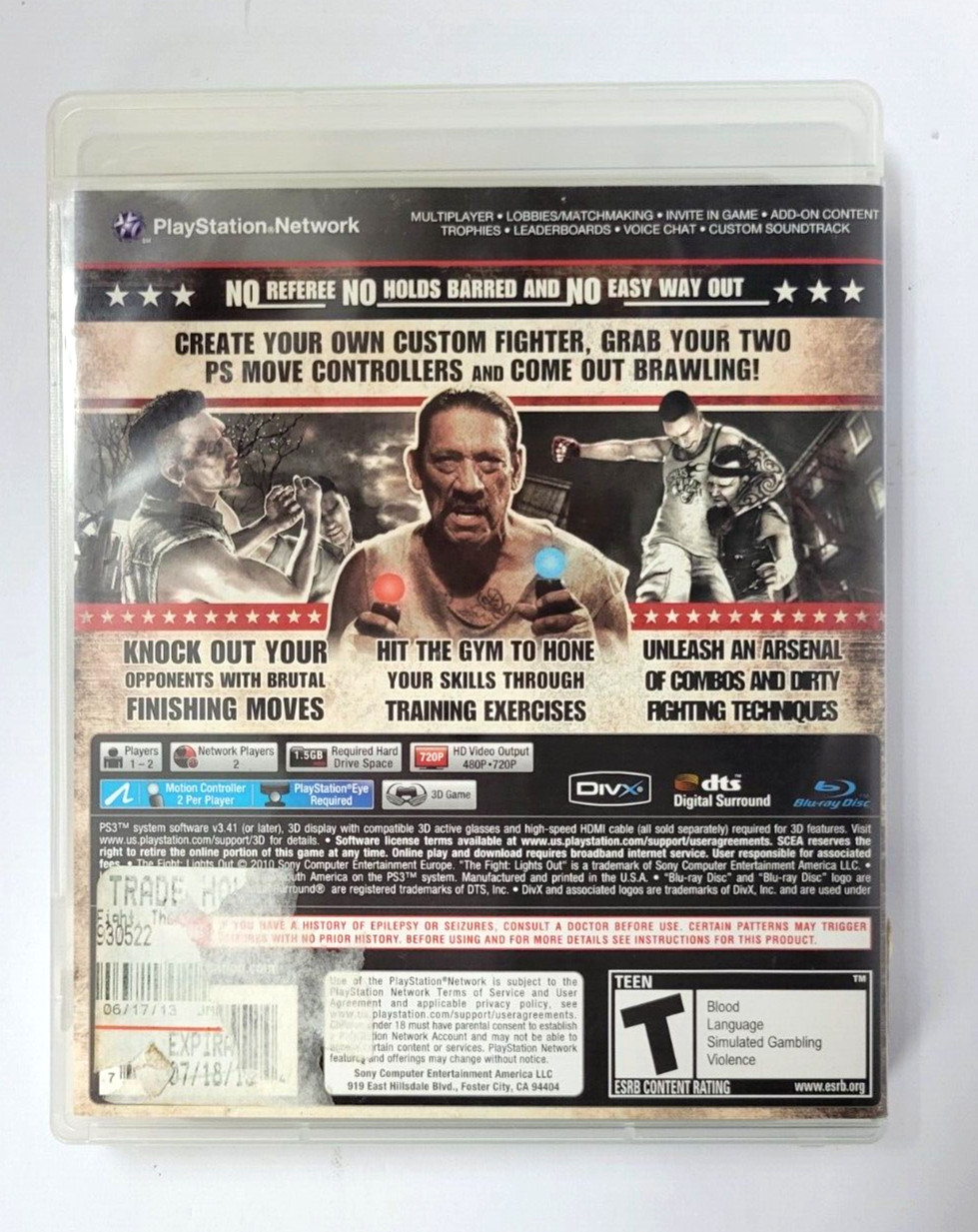 The Fight Lights Out COMPLETE Sony PS3 Video Games Fighter Arcade