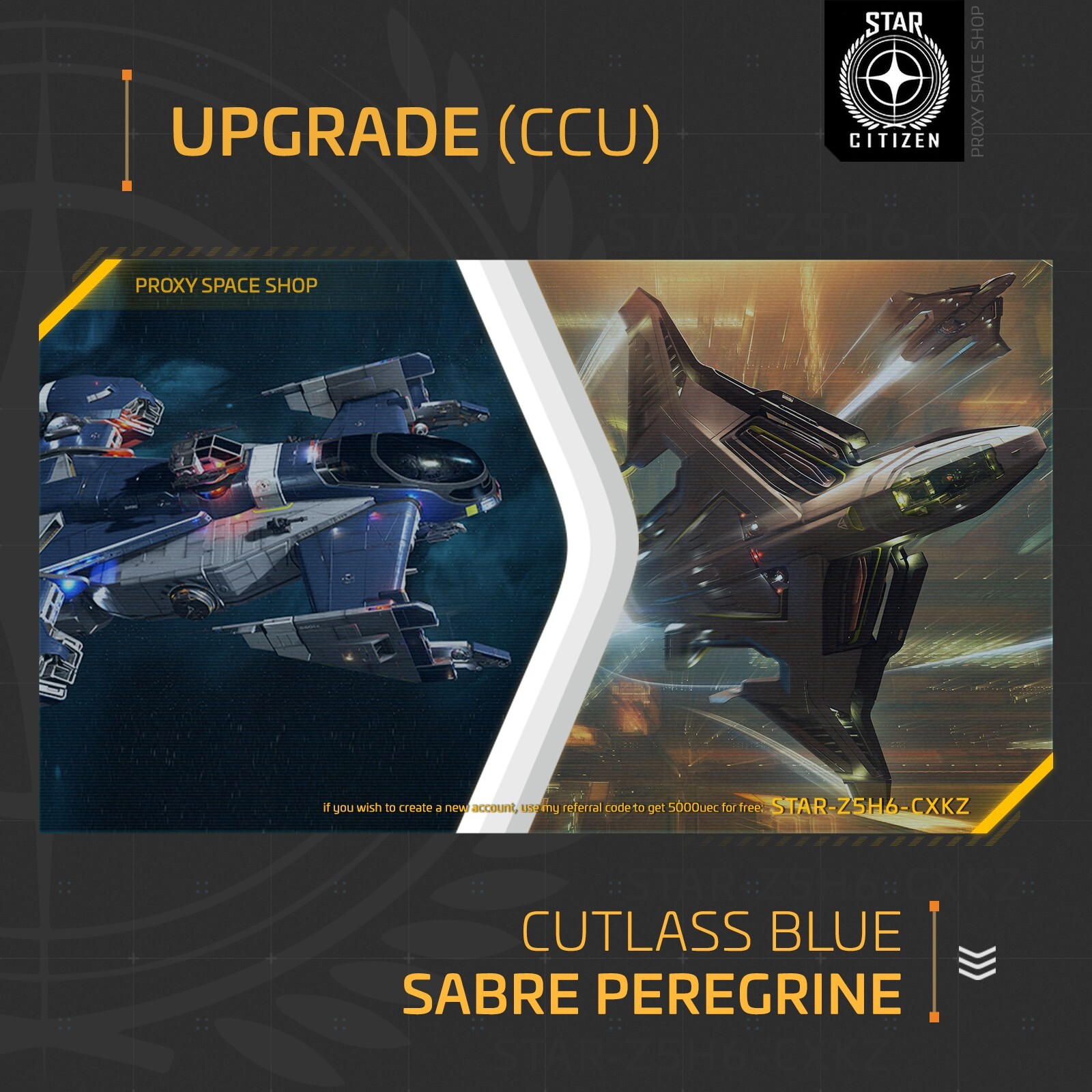 Star Citizen – AEGIS SABRE PEREGRINE – UPGRADE – (CCU)