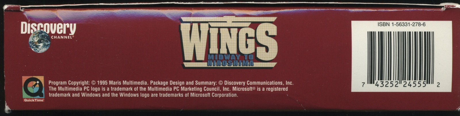 Discovery Wings Lot Midway Hiroshima Korea Vietnam Persian Gulf CD-ROM PC Mac