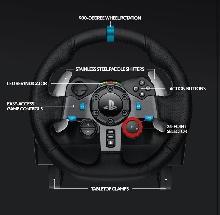 Logitech G29 Driving Force Racing Wheel – Black (941-000110)