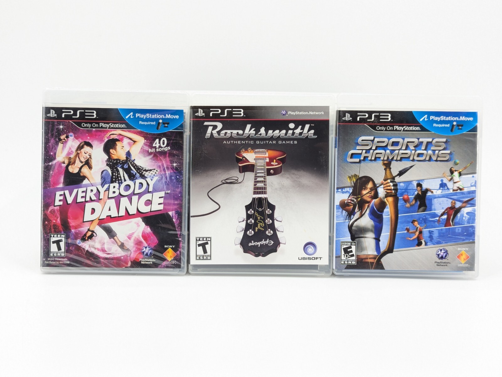 PS3 PlayStation 3 Game Lot Everybody Dance (Sealed) Rocksmith & Sports Champions