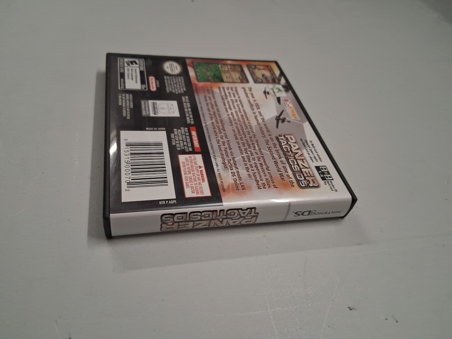 Panzer Tactics DS – Nintendo DS – 2DS – 3DS – New 3DS