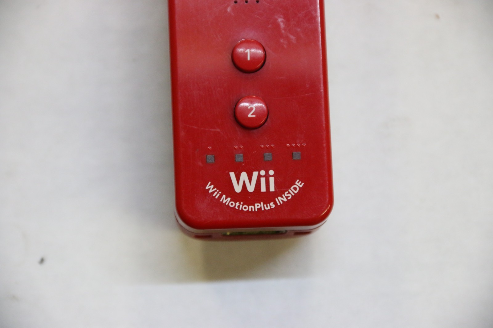 Official Nintendo Wiimote Motion Plus Controller Red RVL-036 Wii Remote OEM