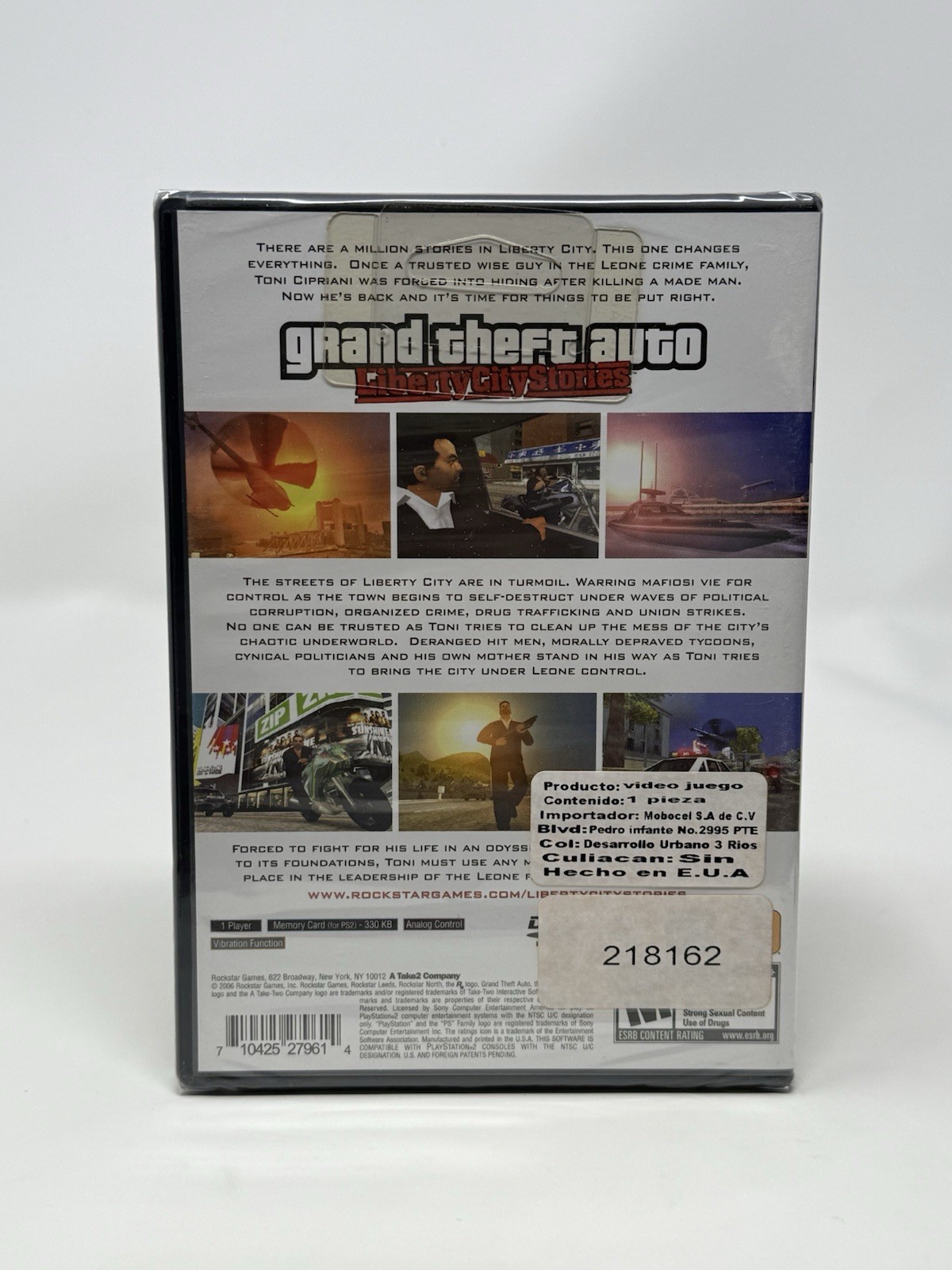 Grand Theft Auto GTA Liberty City Stories PS2 PlayStation 2 Brand New Sealed
