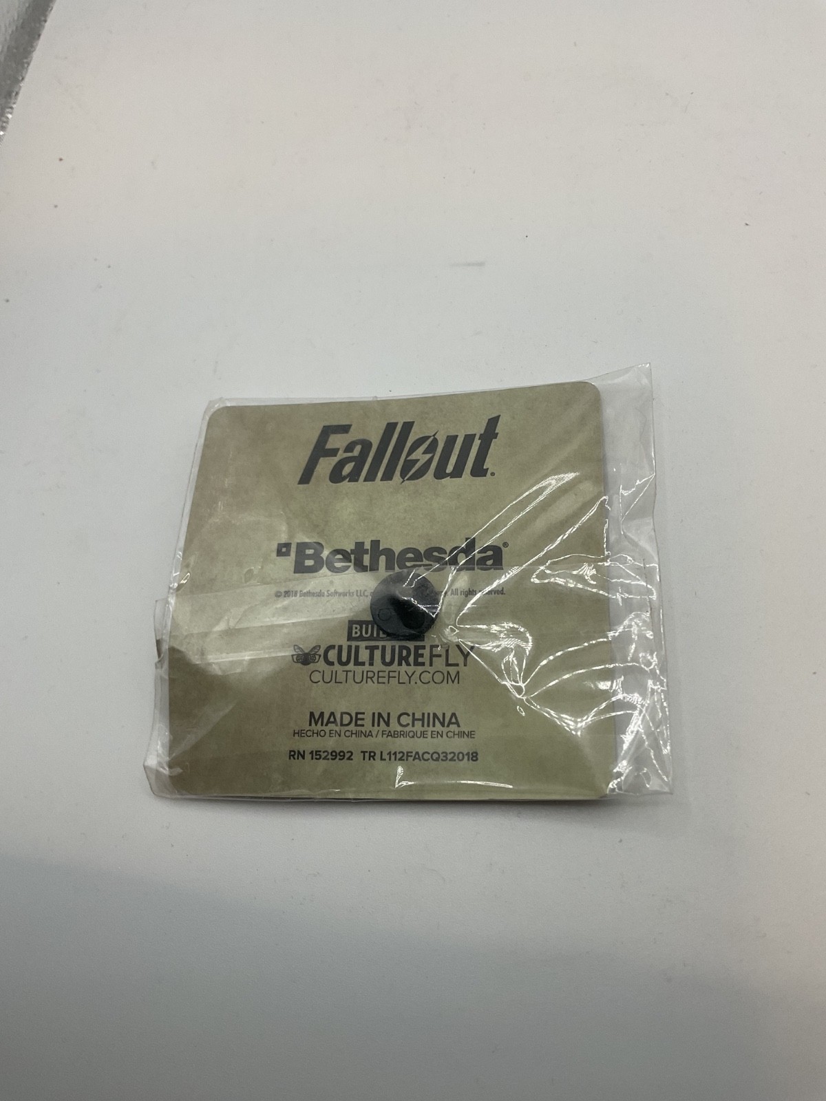Fallout Plasma Pistol Bethesda Enamel Pin Culturefly New In Package