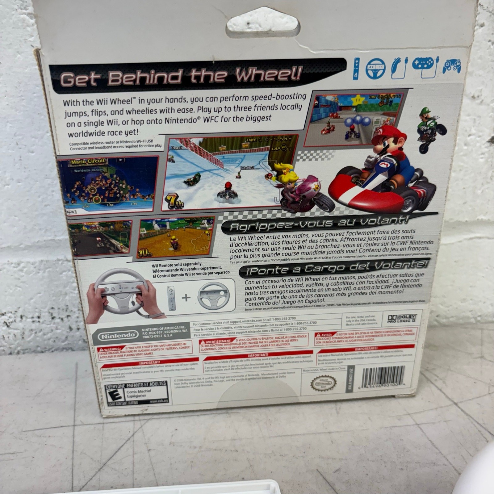 Mario Kart Wii Complete With Big Box And Wheel – Nintendo Wii (2008) Pre Owned
