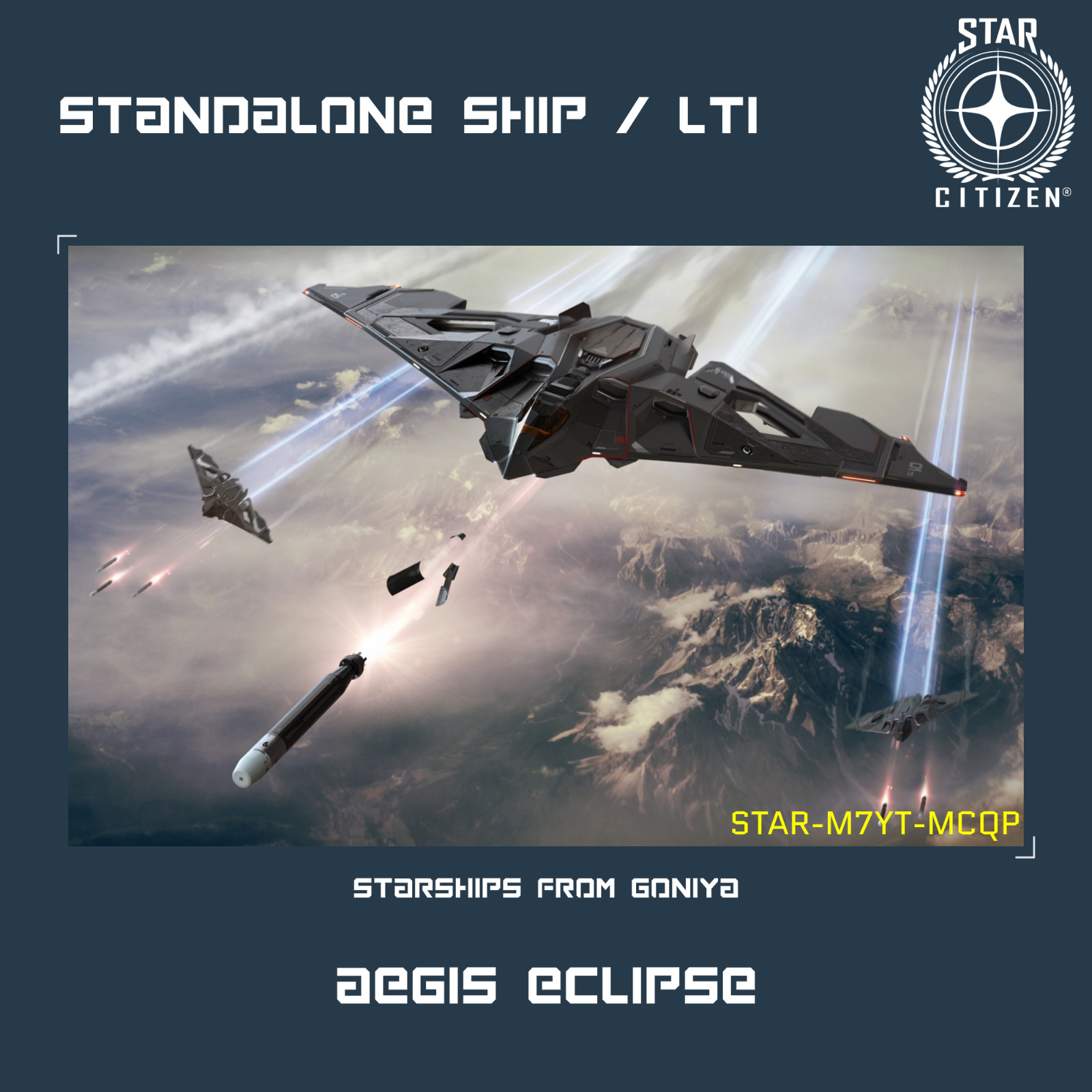 STAR CITIZEN – AEGIS ECLIPSE – LTI – CCU’d – (Lifetime Insurance)