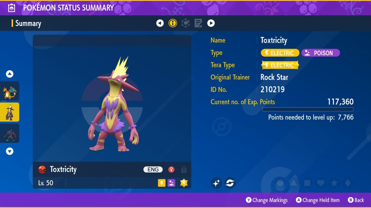 ✨ Shiny Toxtricity Event | Rock Star | Pokémon Scarlet & Violet | UNTOUCHED