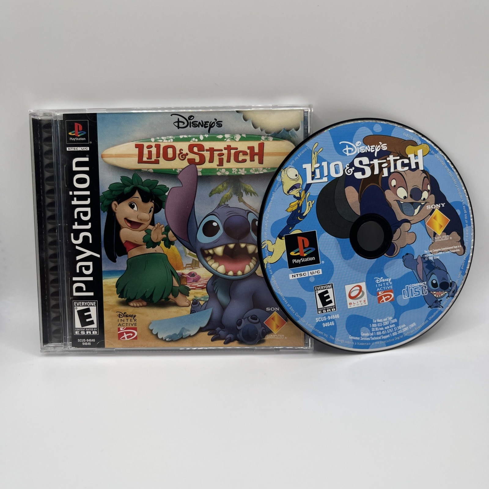Disney’s Lilo & Stitch (Sony PlayStation 1, 2002) Complete With Manual CIB
