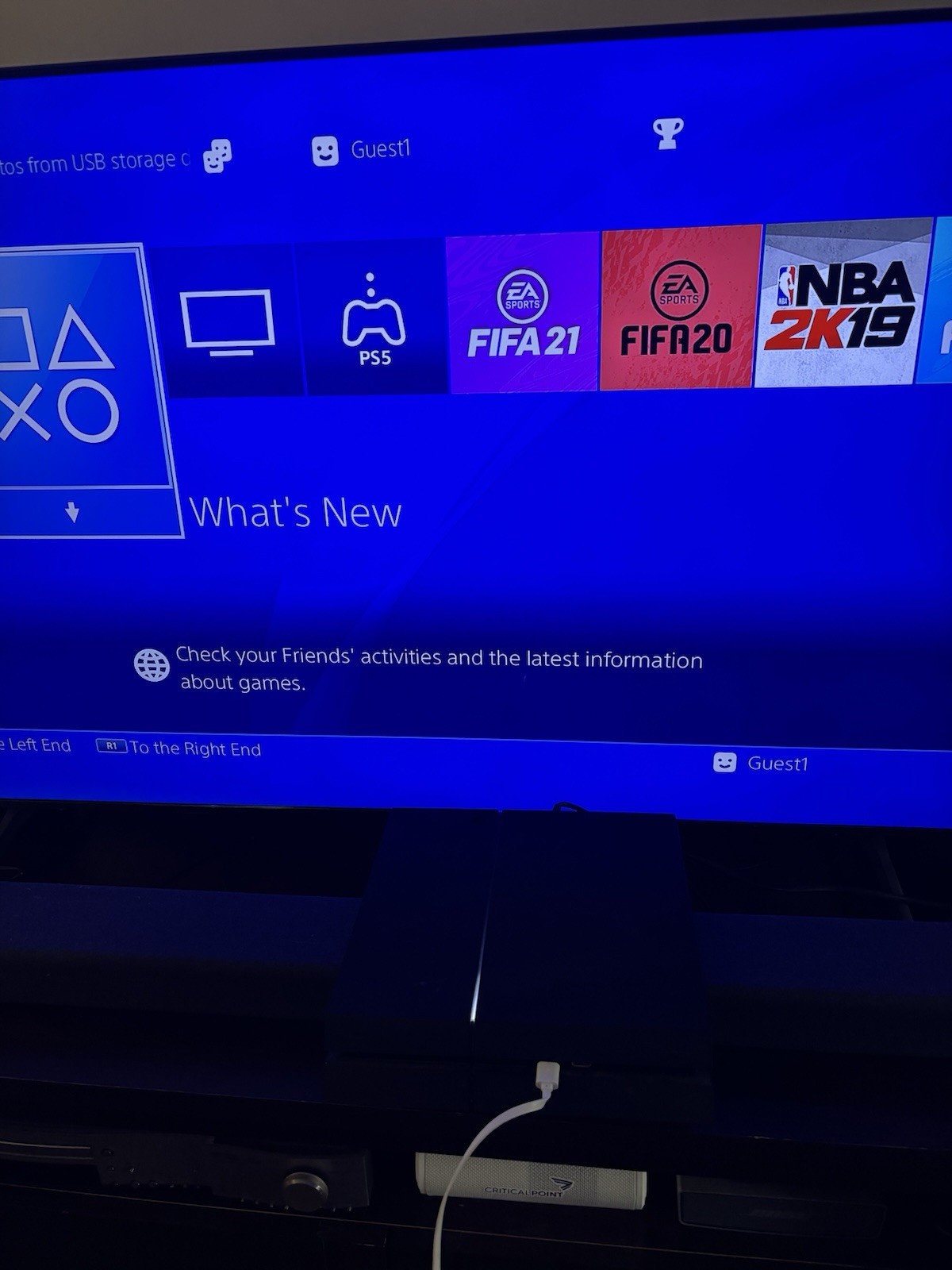 Sony PlayStation 4 500GB Gaming Console – Black (CUH-1215A) – Tested – WORKS!