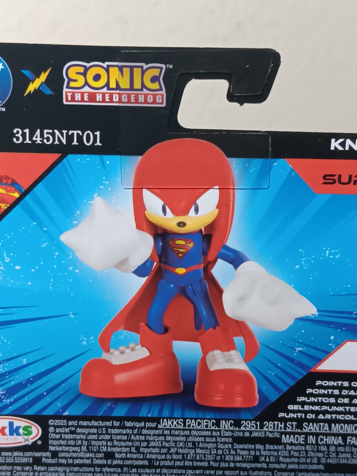 2.5″ KNUCKLES SUPERMAN + SILVER GREEN LANTERN Sonic the Hedgehog DC Comics Jakks