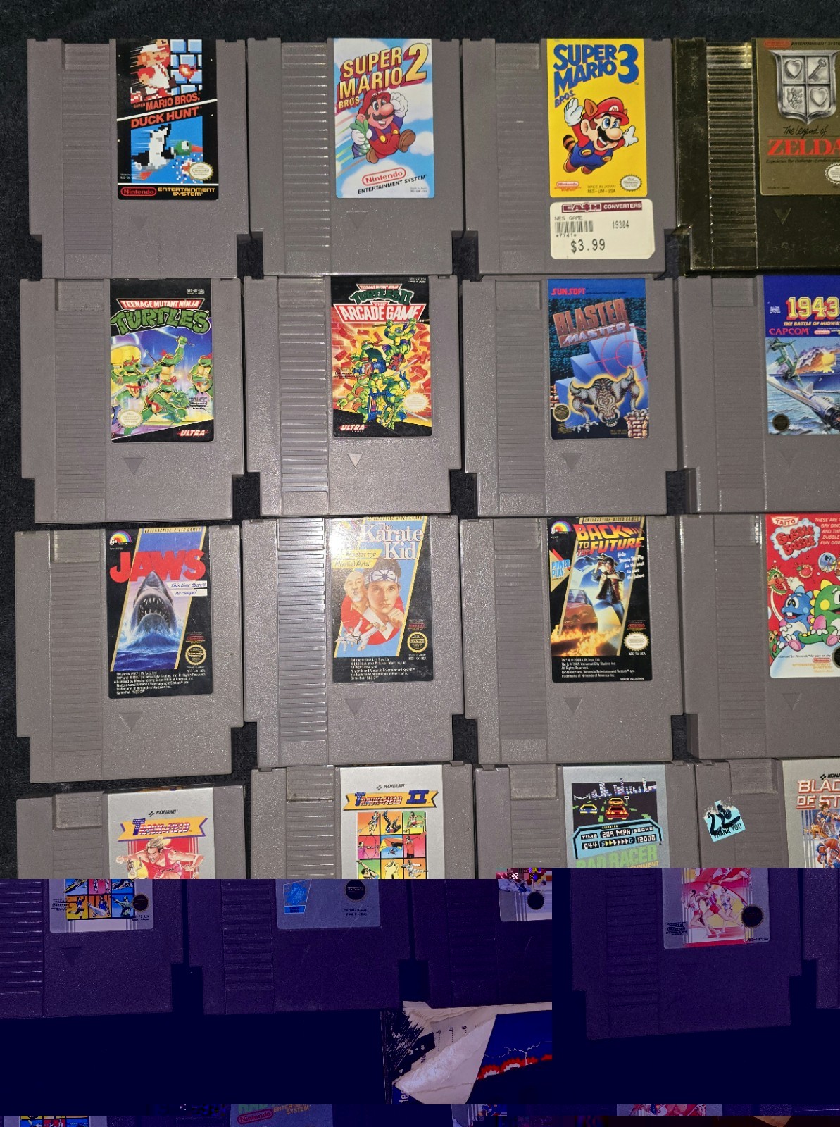 Nintendo NES Cartridge Video Game Lot Of 40 Games Plus Extras Valued At $700