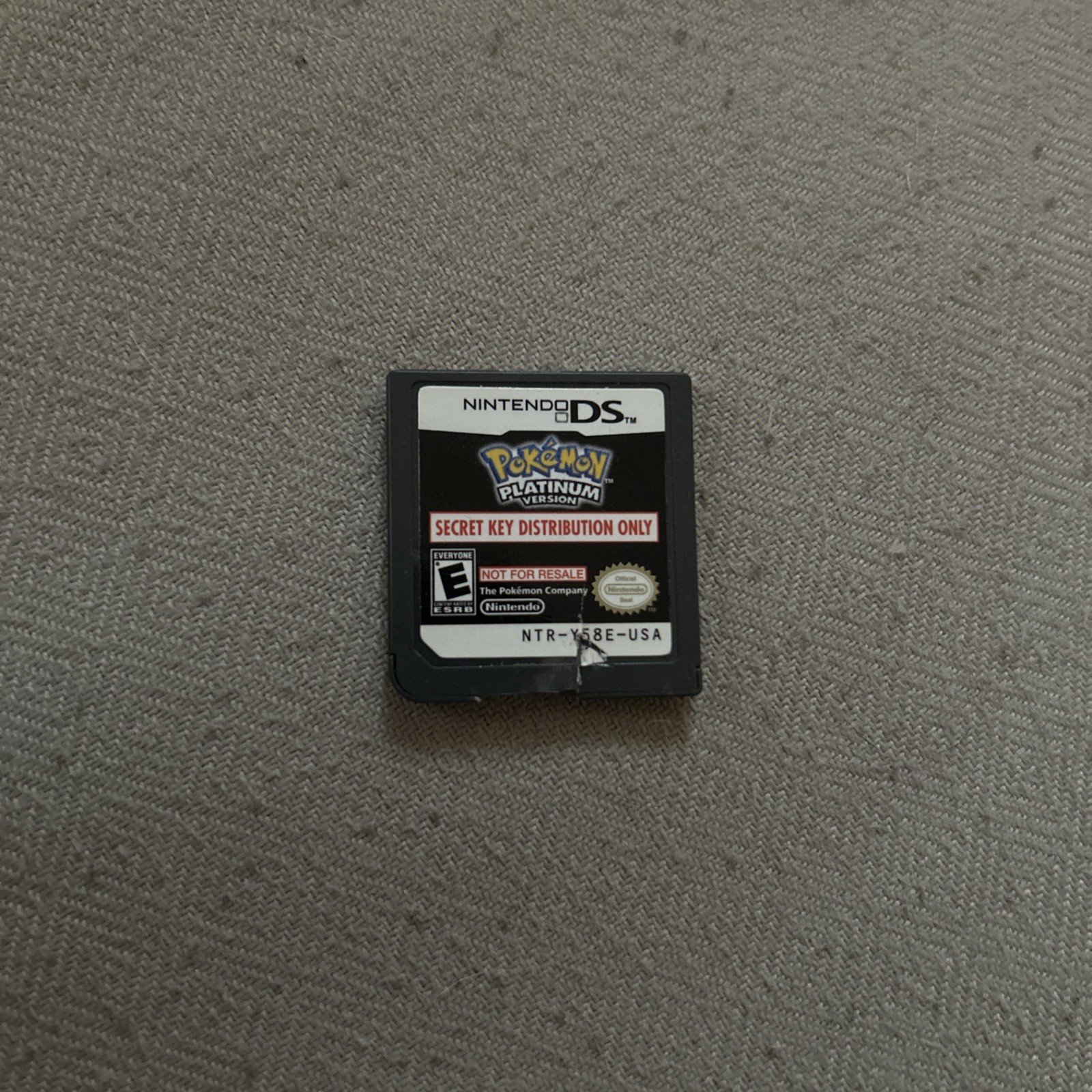 Rare Secret Key Distribution Cart Pokemon Platinum NTR-Y58E-USA