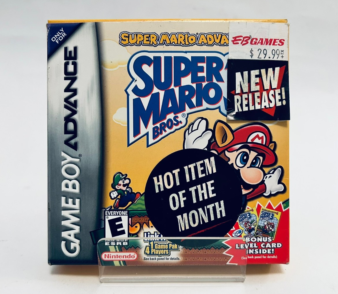 Super Mario Advance 4: Super Mario Bros. 3 (GBA 2003) CIB Complete Saves Tested