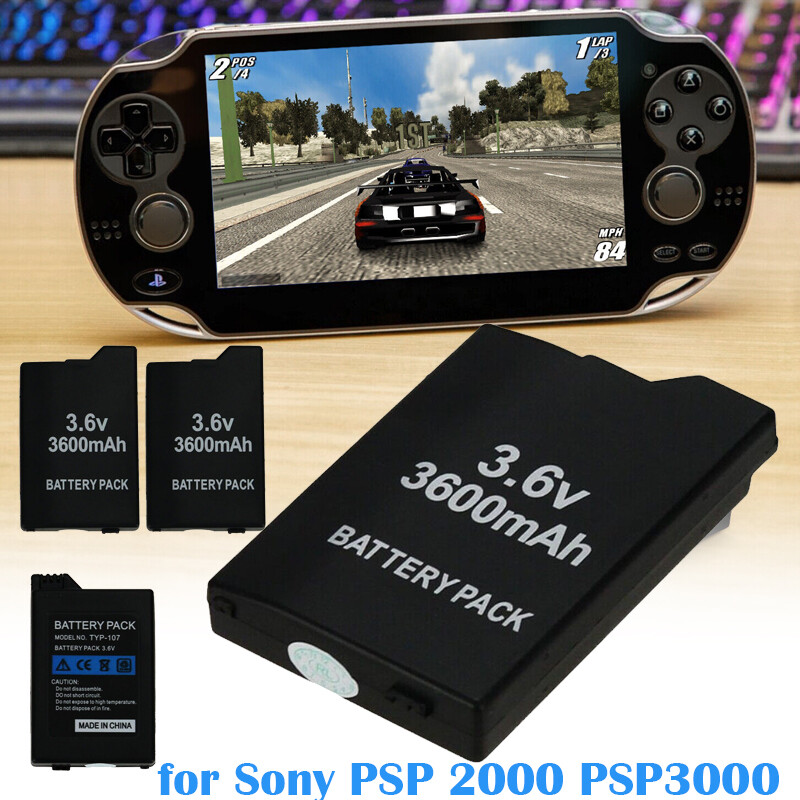 Rechargeable Replacement Battery 3600mAh 3.6V For Sony PSP Slim 2000 2001 3000