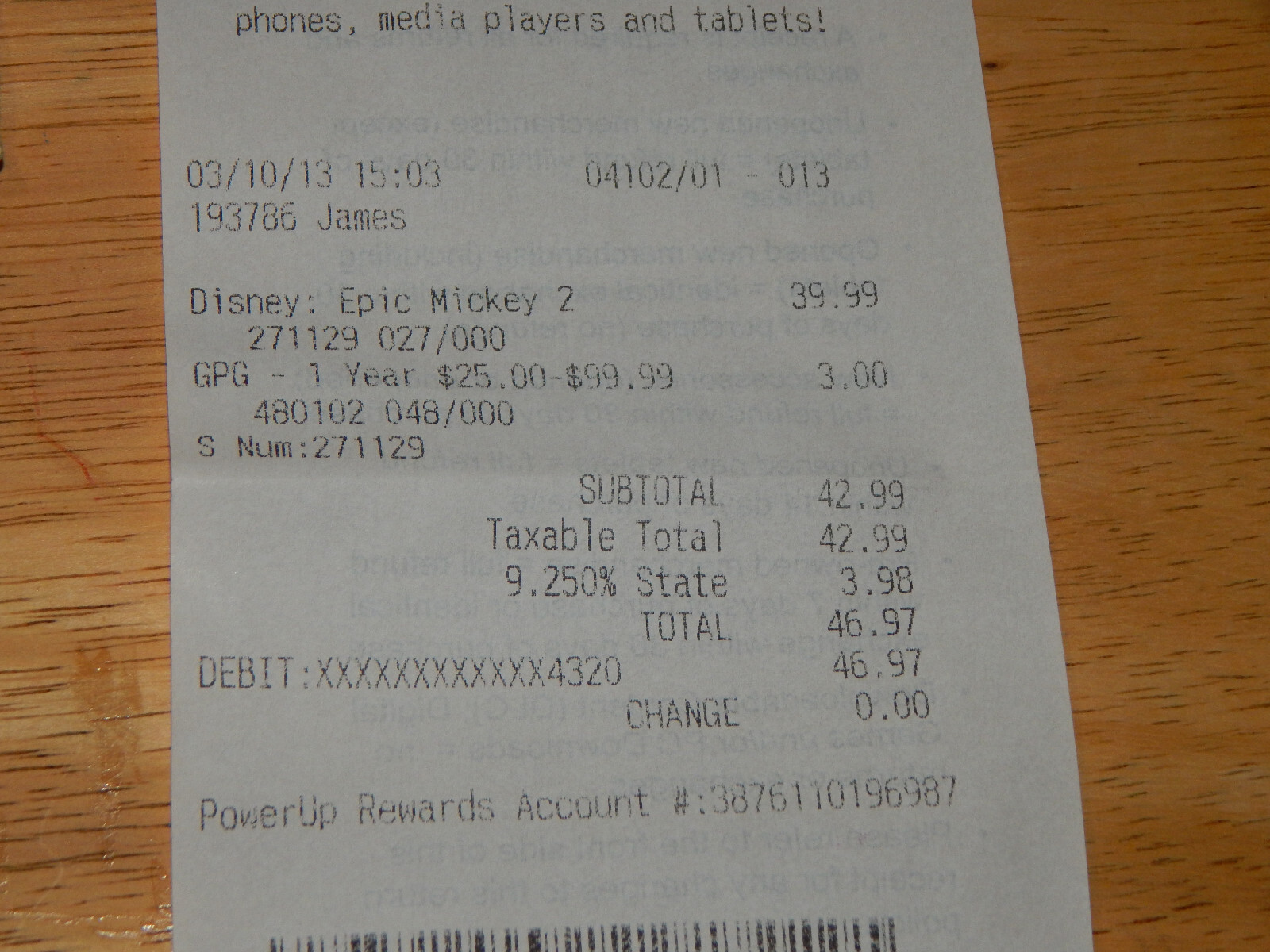 Disney Epic Mickey 2: The Power of Two (Sony PlayStation 3, 2012) PS3