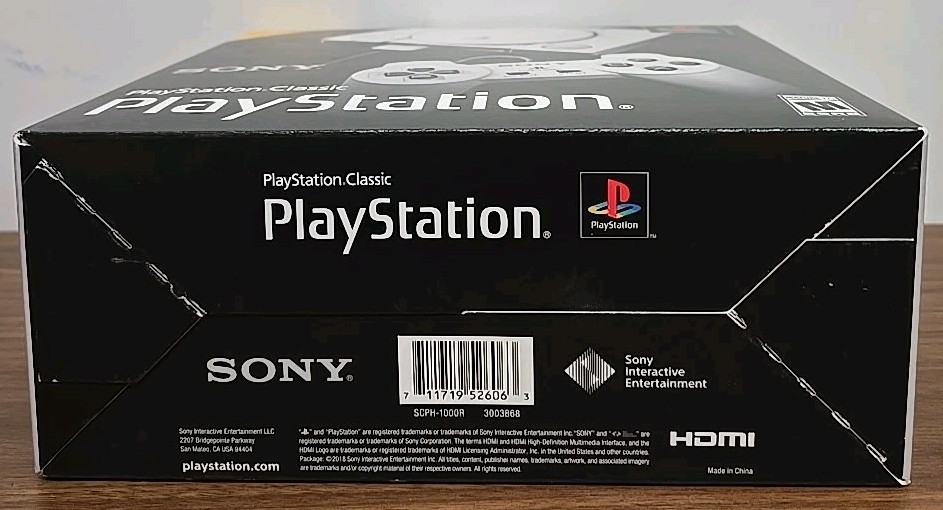 Sony PlayStation Classic Gray Console SCPH-1000R/3003868 – Authentic New Sealed