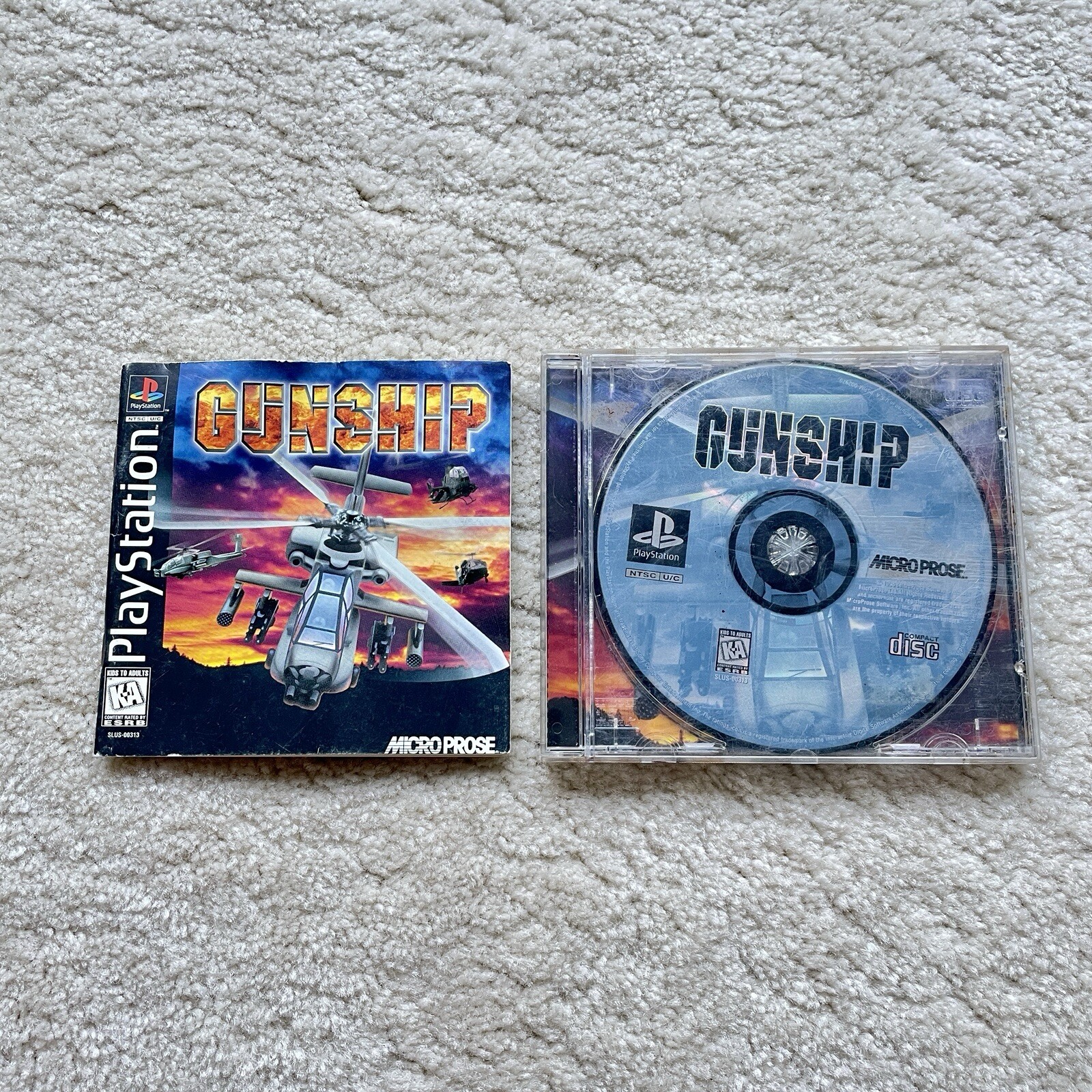 Gunship Playstation 1 PS1 PREOWNED COMPLETE CIB