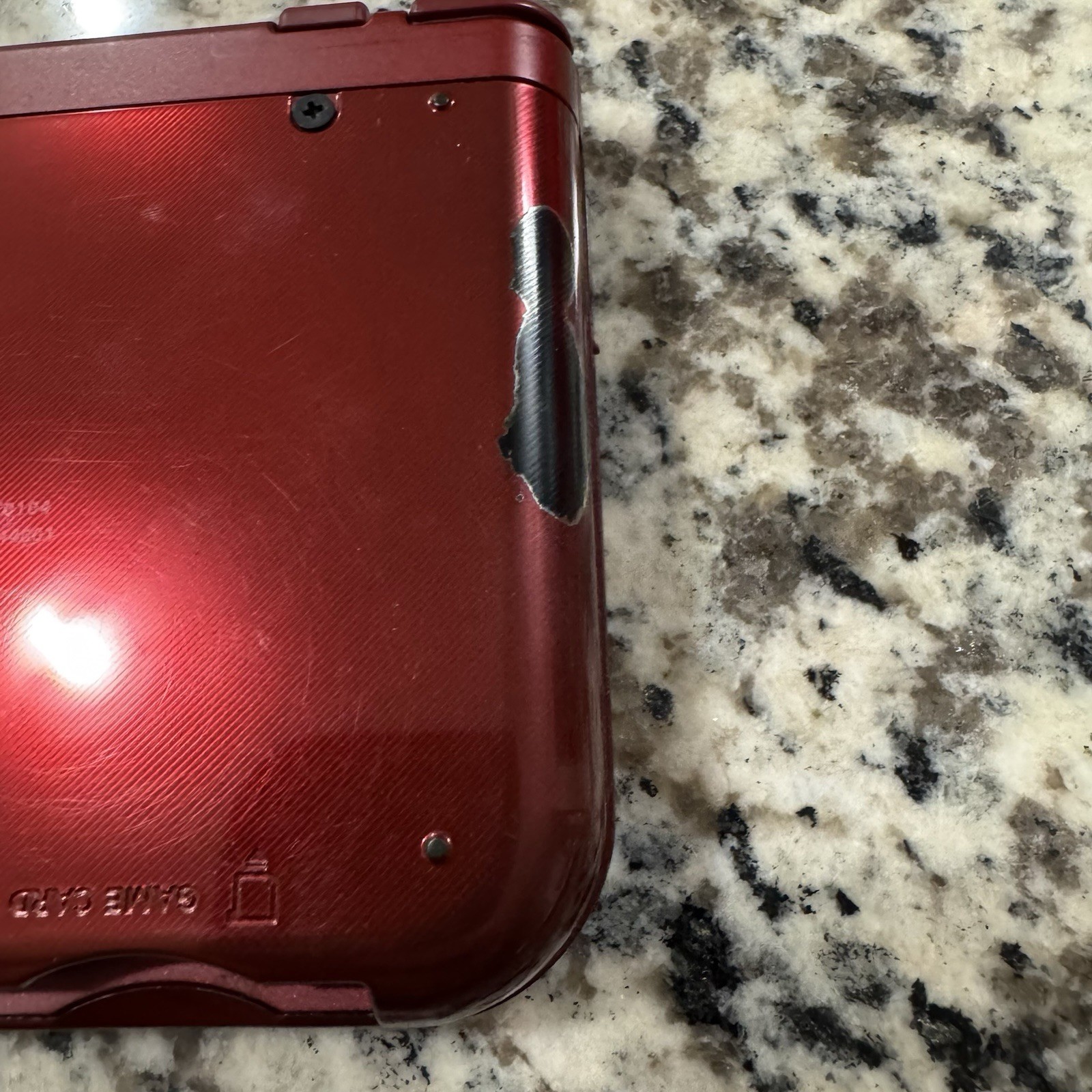 Double IPS New Nintendo 3DSLL W/ Loopy Capture Card, Metallic Red & Metal Shell